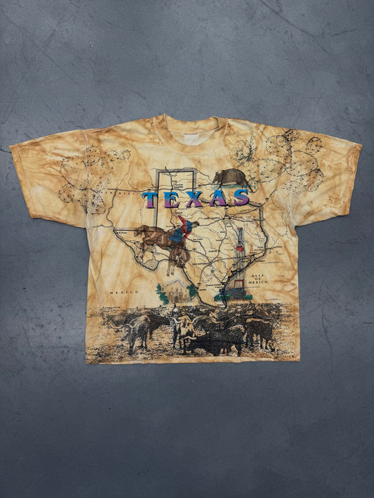 1993 SNEAKY TEES TEXAS MAP AOP (PULLED TAG)