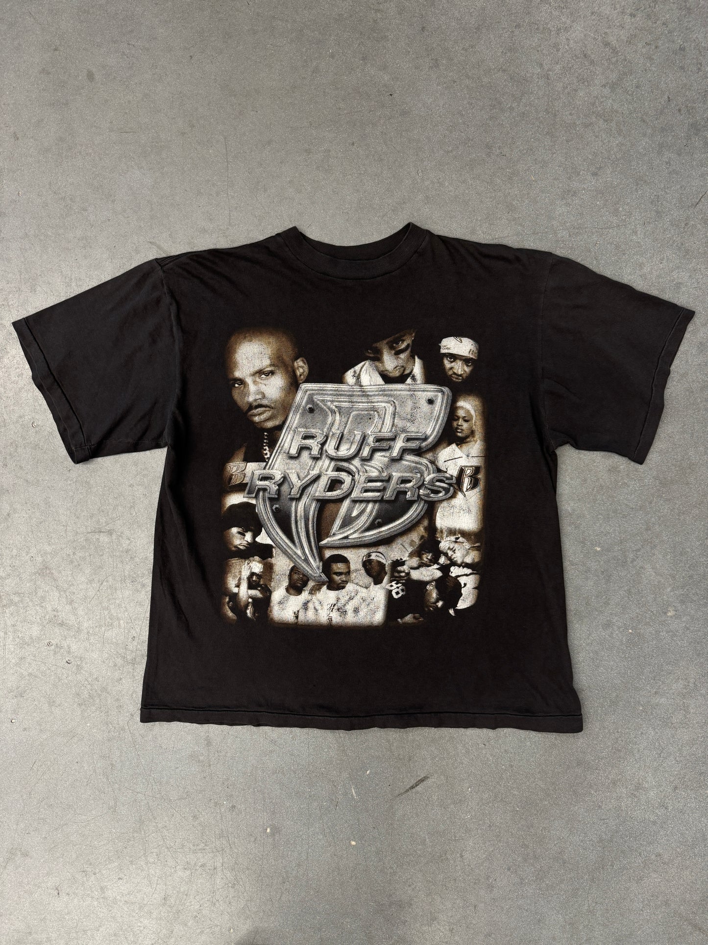 2000 Y2K RUFF RYDERS CASH MONEY TOUR BOOTLEG RAP TEE (FADED TAG)