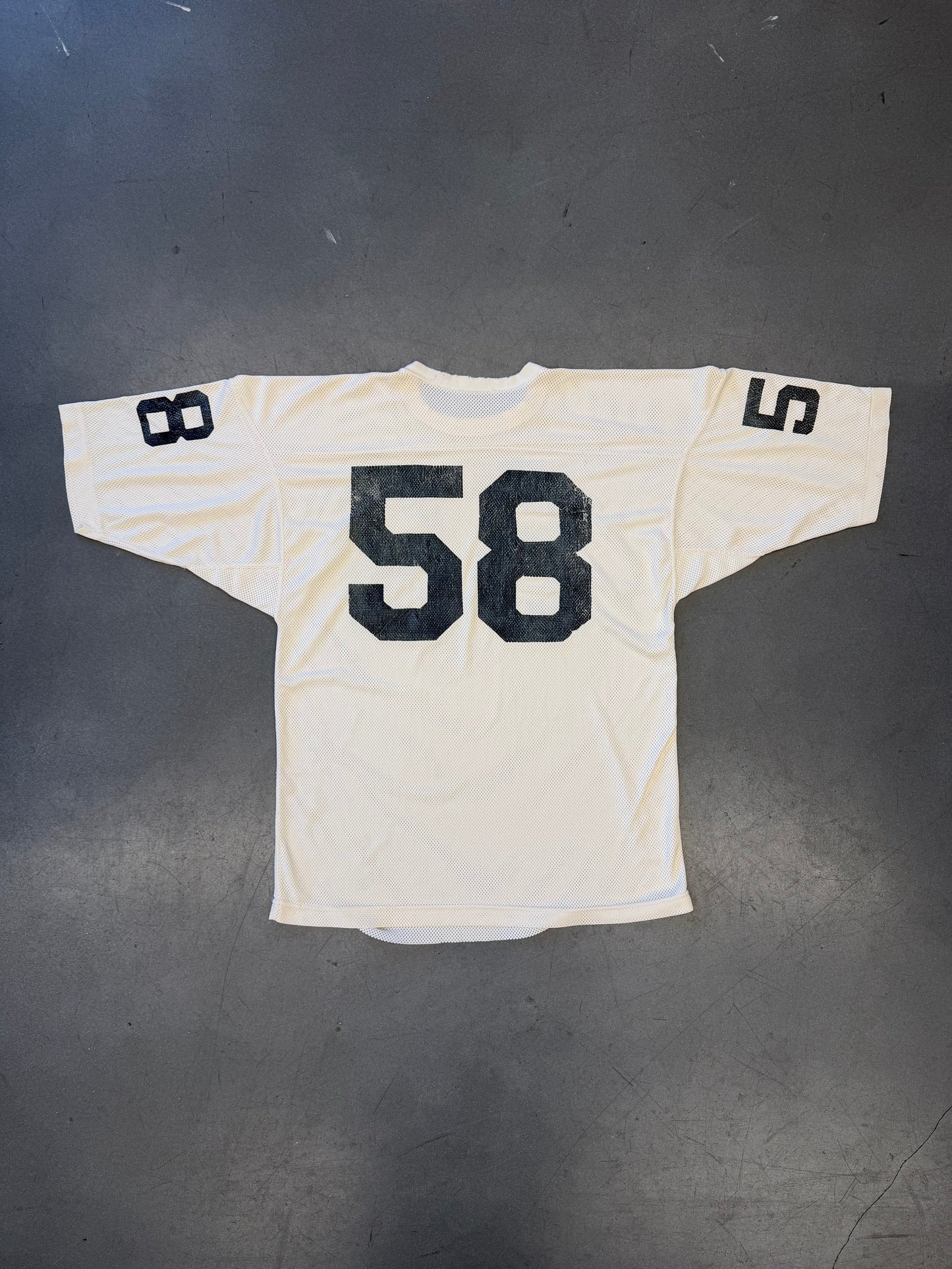80S FADED AND DISTRESSED #58 MESH JERSEY (PULLED TAG)