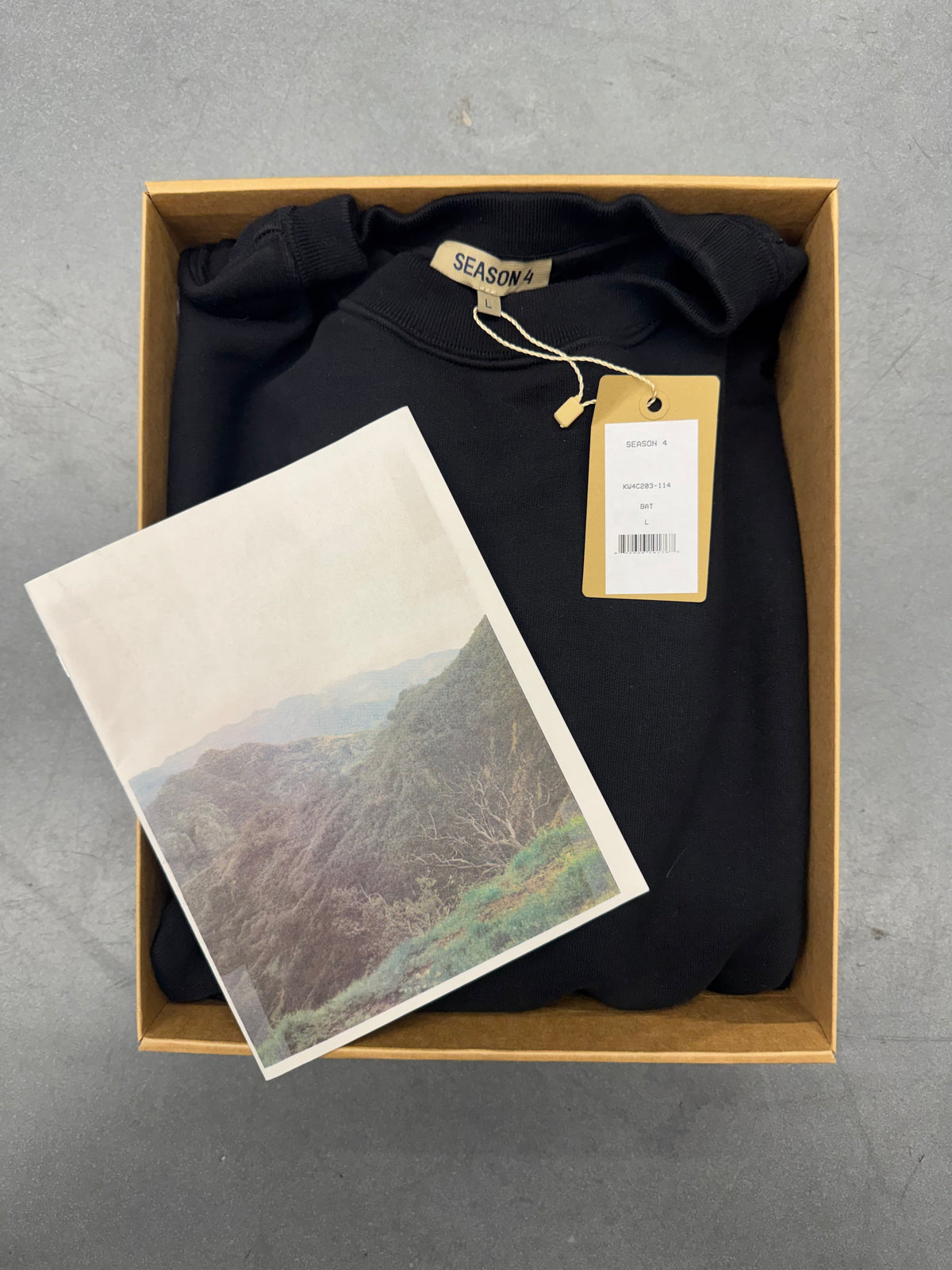 YEEZY SEASON 4 CALABASAS BLACK INK CREWNECK