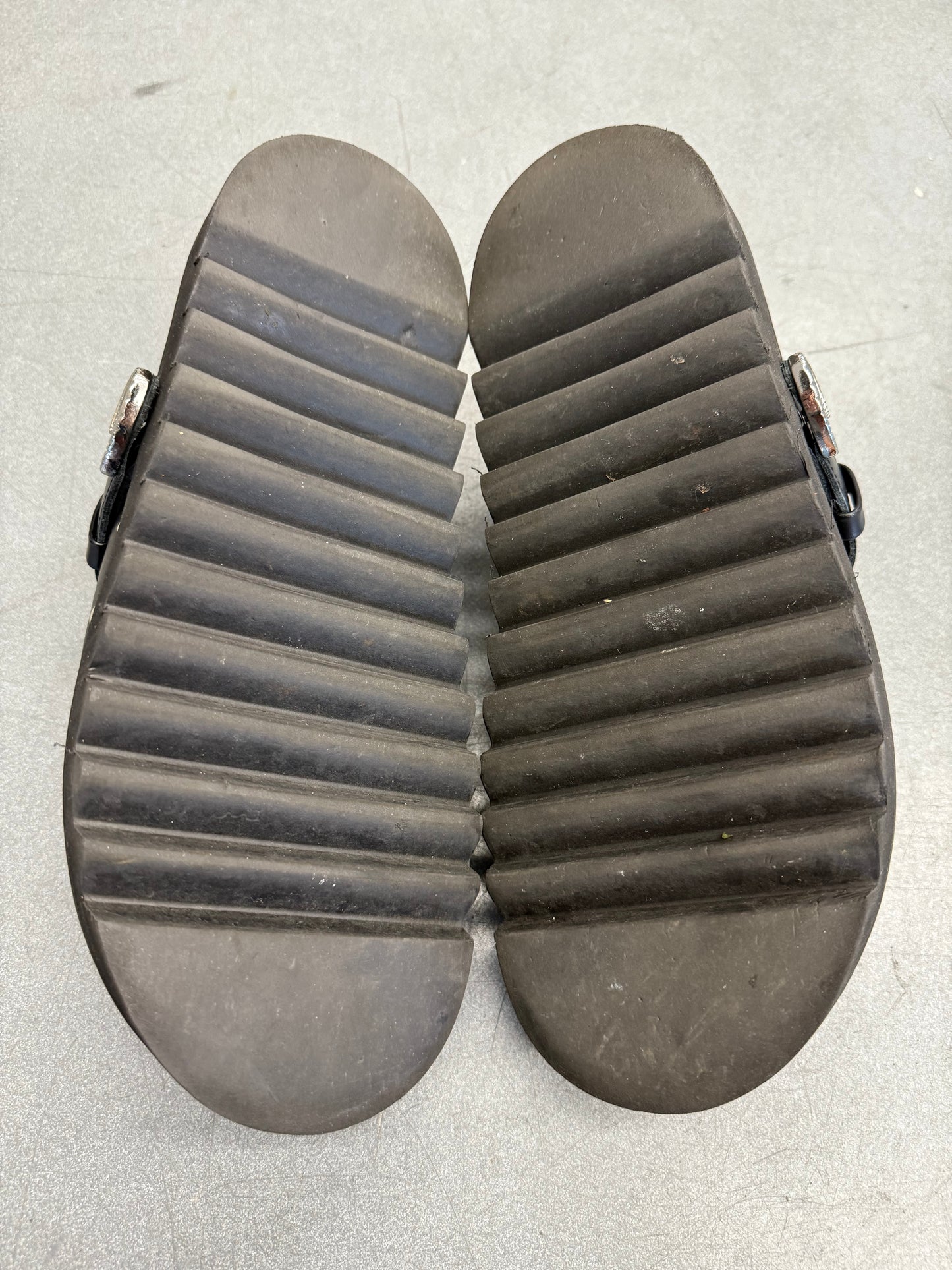 TOGA VIRILIS BLACK LEATHER STUDDED CLOG