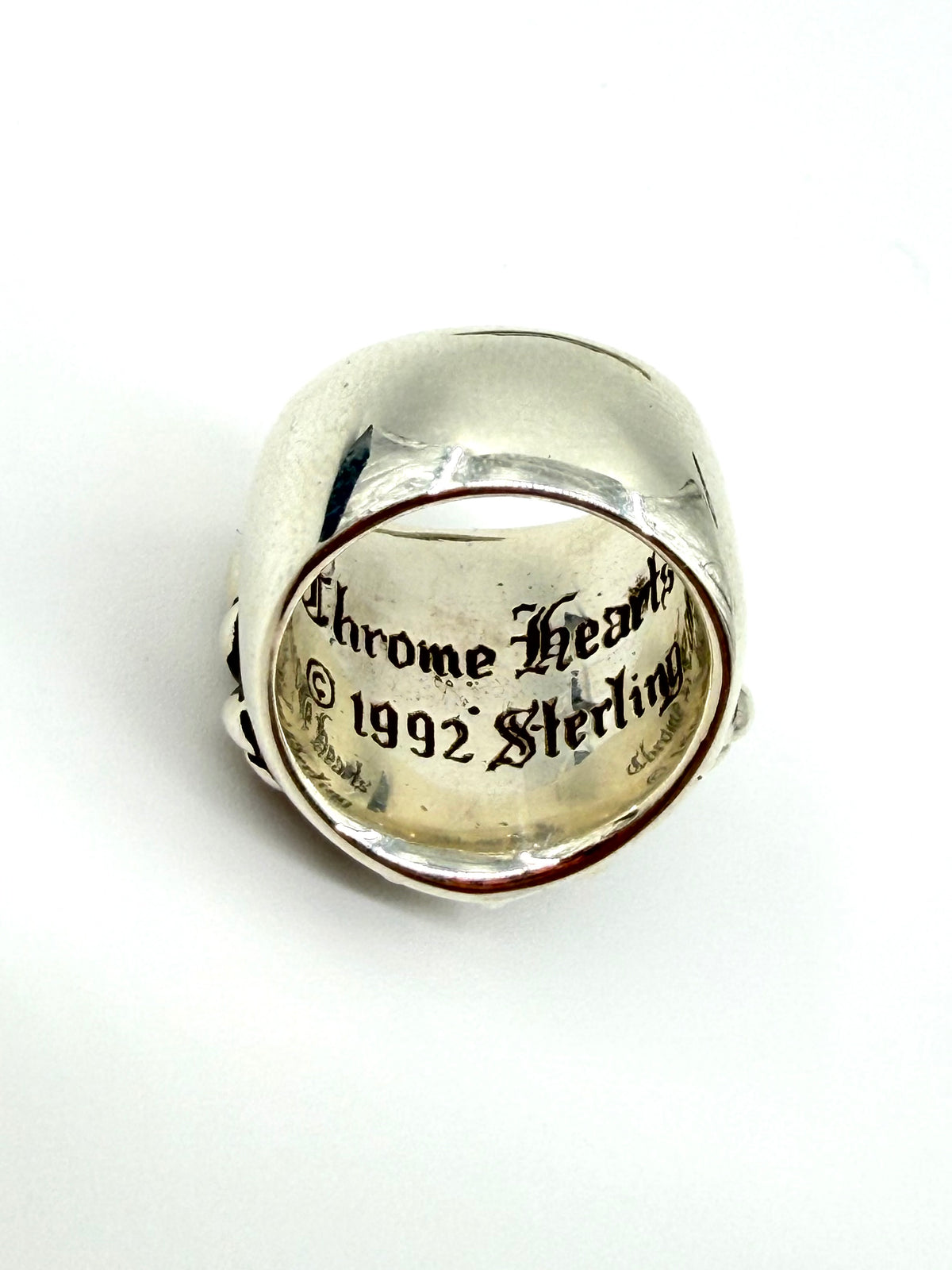 CHROME HEARTS KEEPER SILVER RING