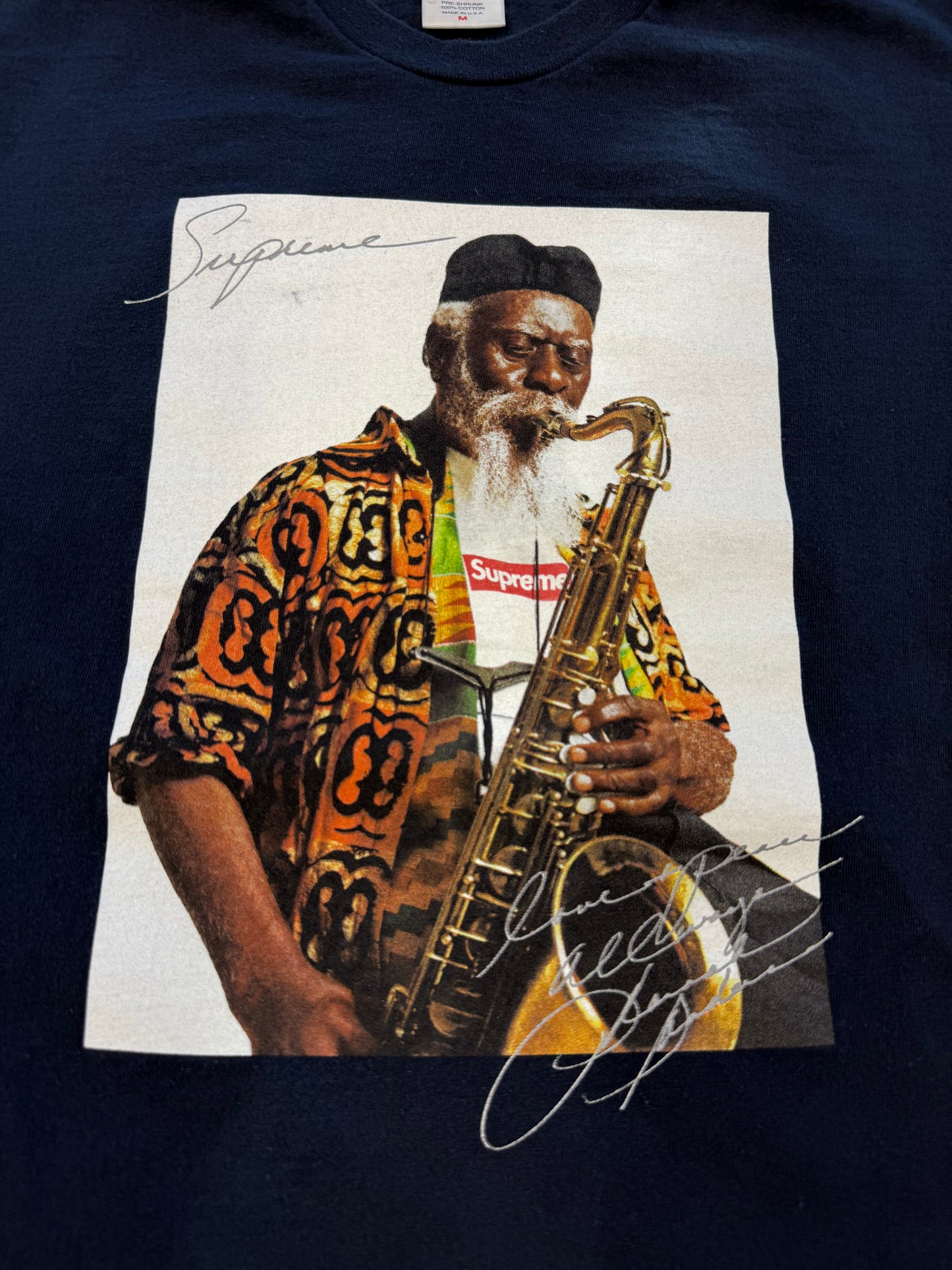 FW20 SUPREME PHAROAH SANDERS TEE - NAVY (M)