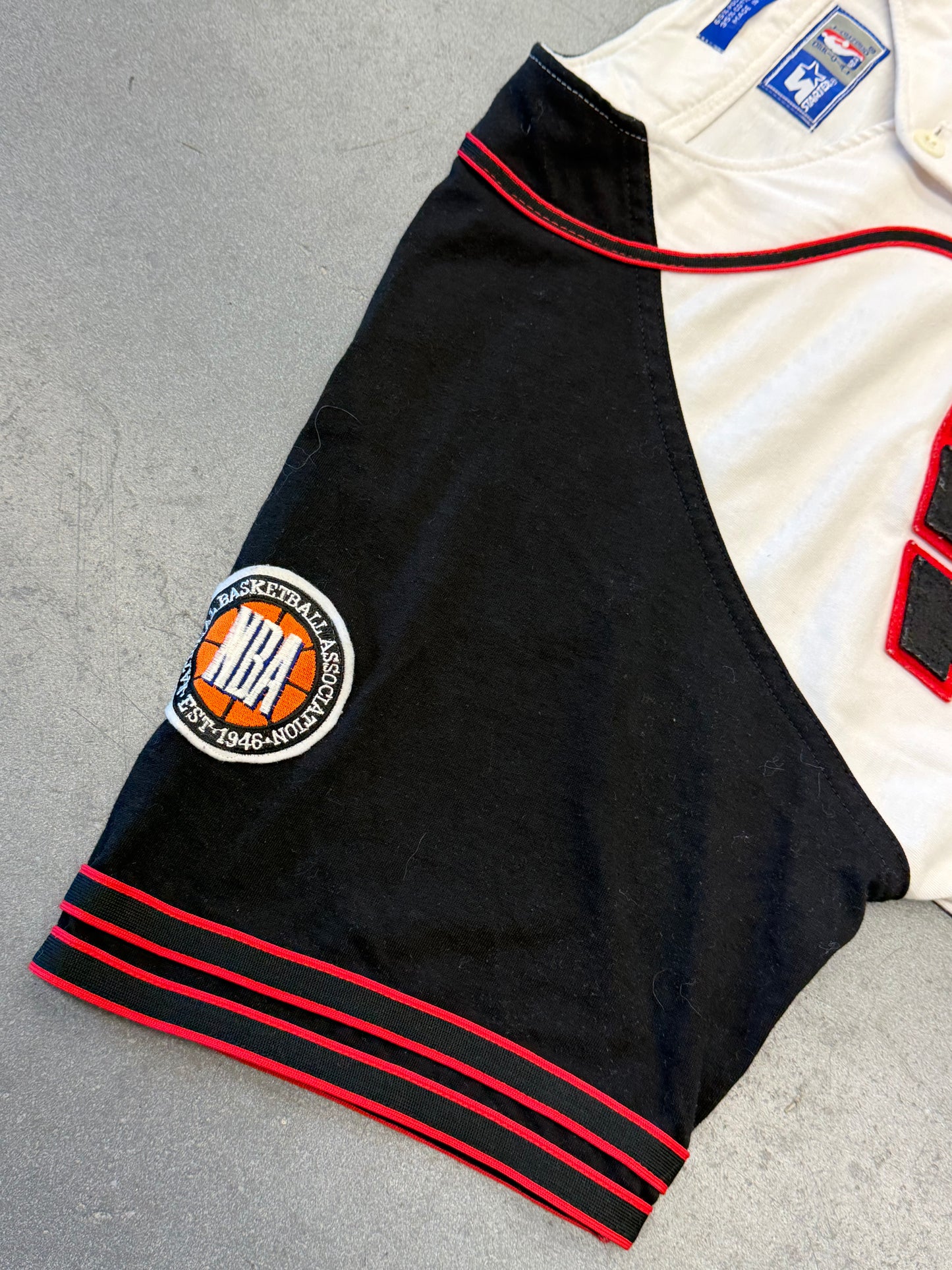 90S STARTER MIAMI HEAT BUTTON UP COTTON BASEBALL JERSEY