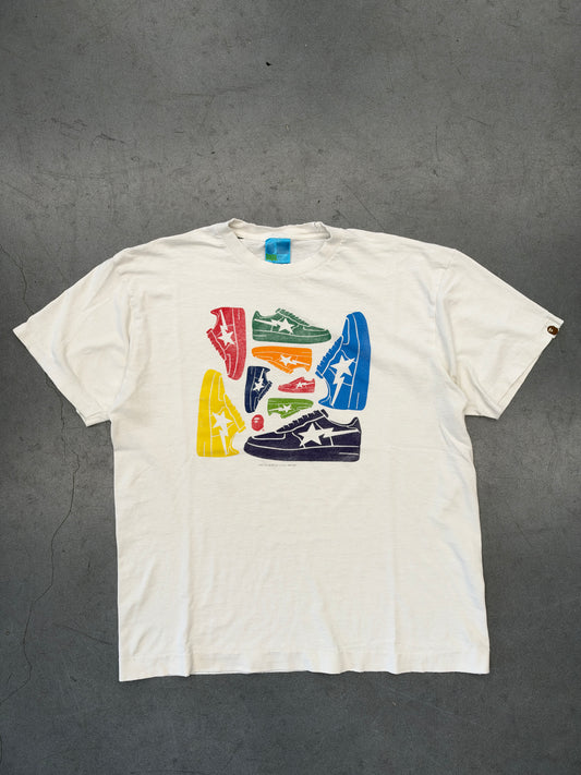 2005 A BATHING APE BAPE BUSY WORKS MULTICOLOR BAPESTA TEE