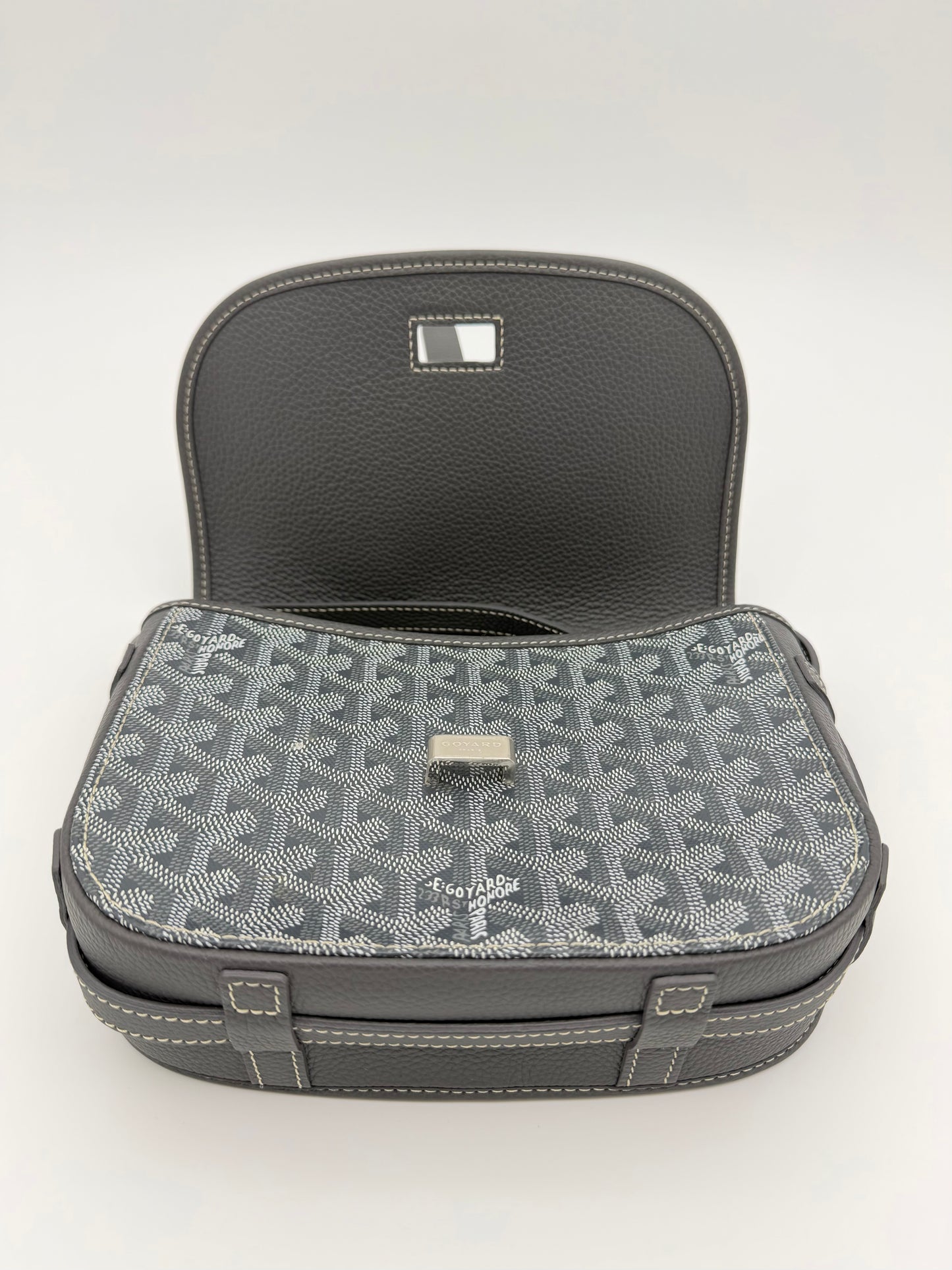 GOYARD BELVEDERE PM MESSENGER BAG - GREY