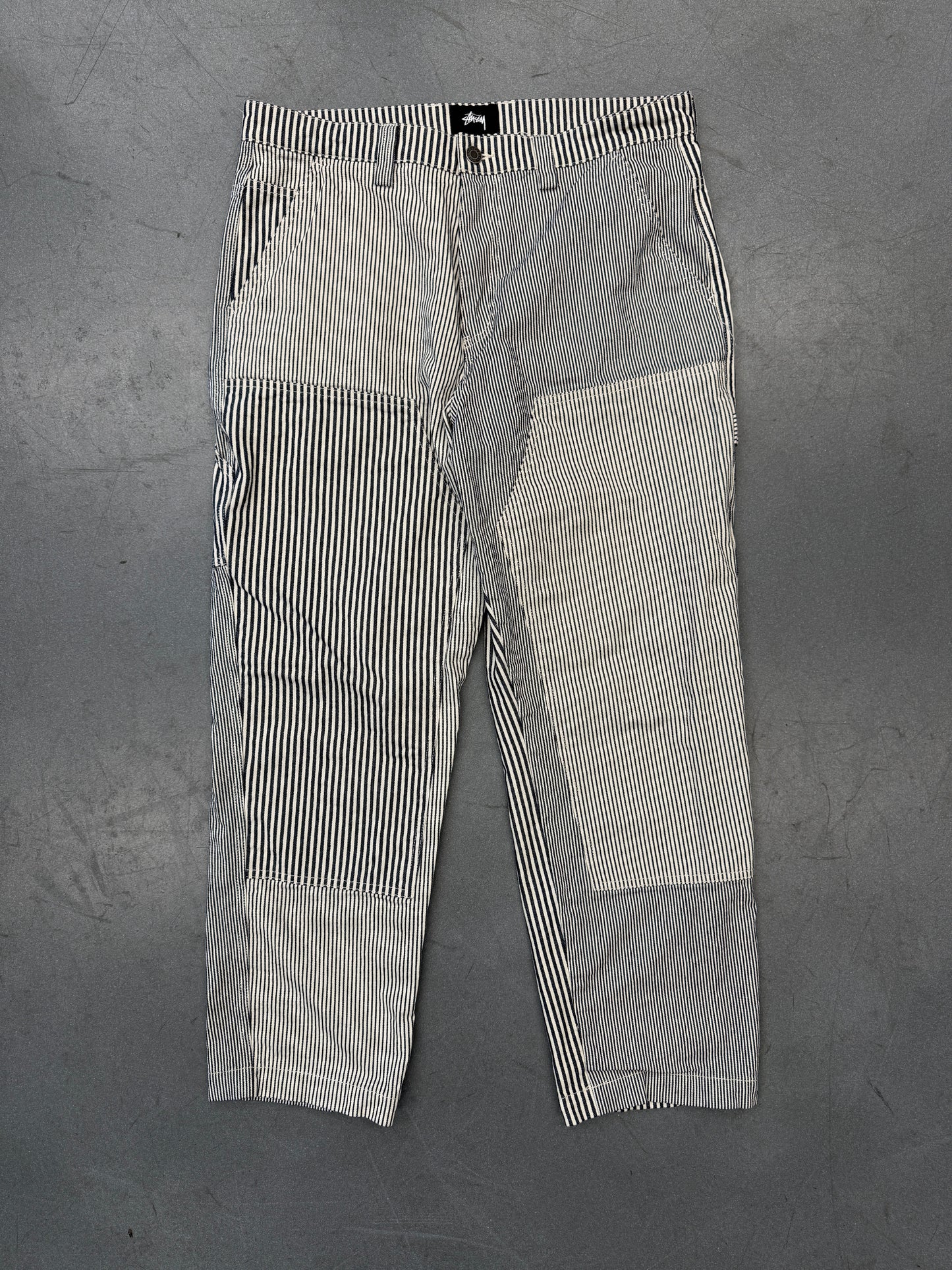 STUSSY HICKORY PINSTRIPE WORK PANTS