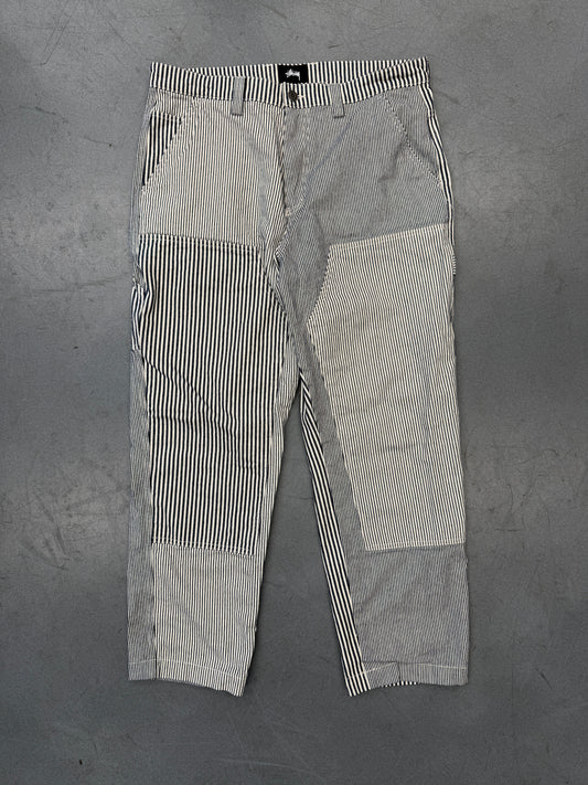 STUSSY HICKORY PINSTRIPE WORK PANTS