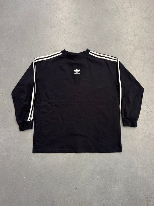 BALENCIAGA ADIDAS CENTER LOGO LS TEE