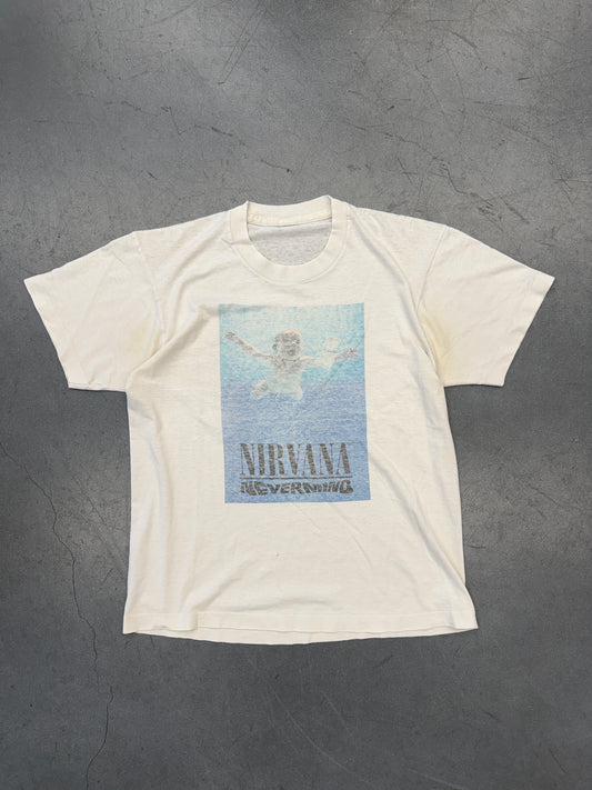 90S NIRVANA NEVERMIND PARKING LOT BOOTLEG TEE (PULLED TAG)