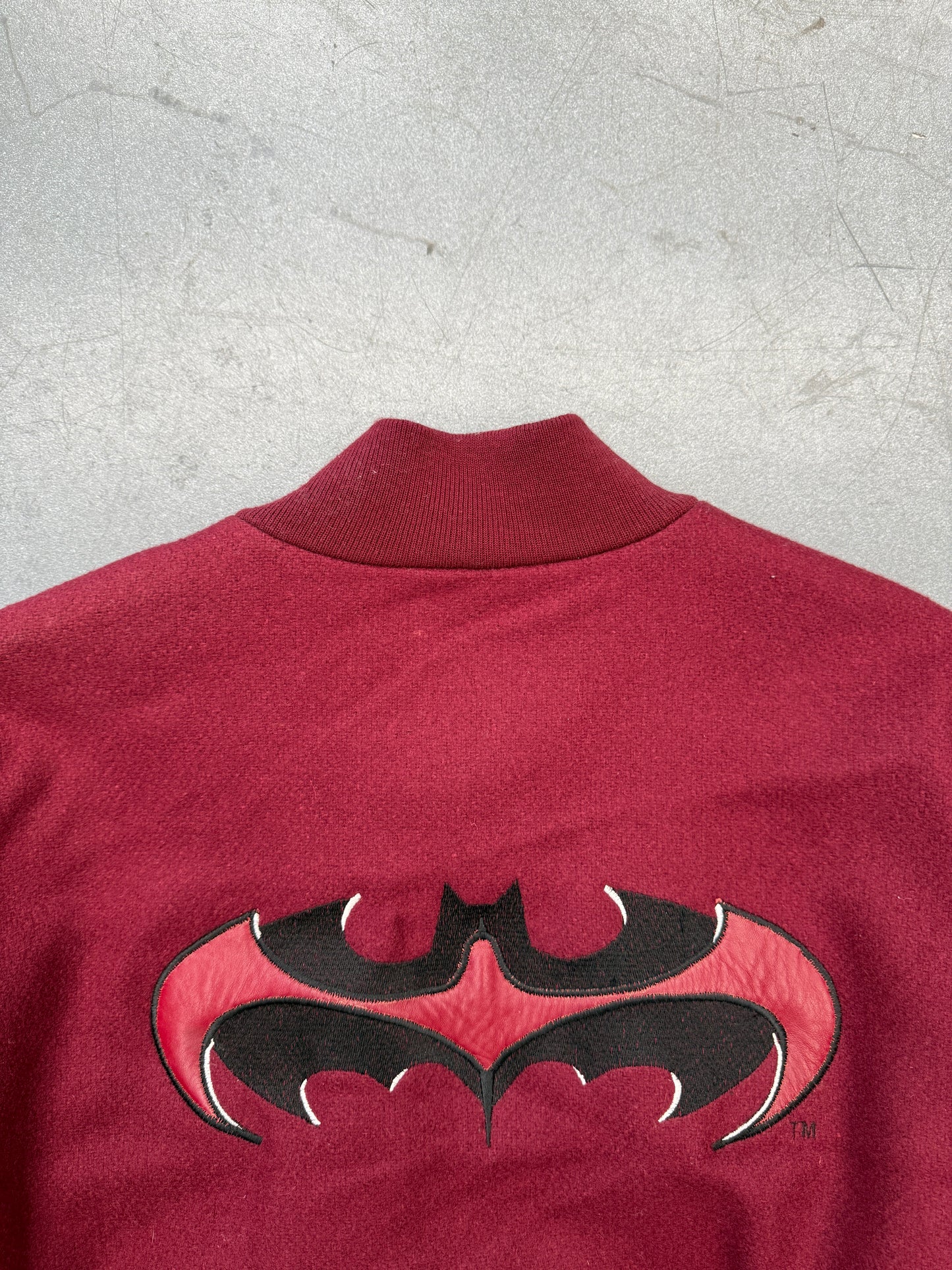 1997 BATMAN AND ROBIN LETTERMAN JACKET (DELICIOUS TAG)