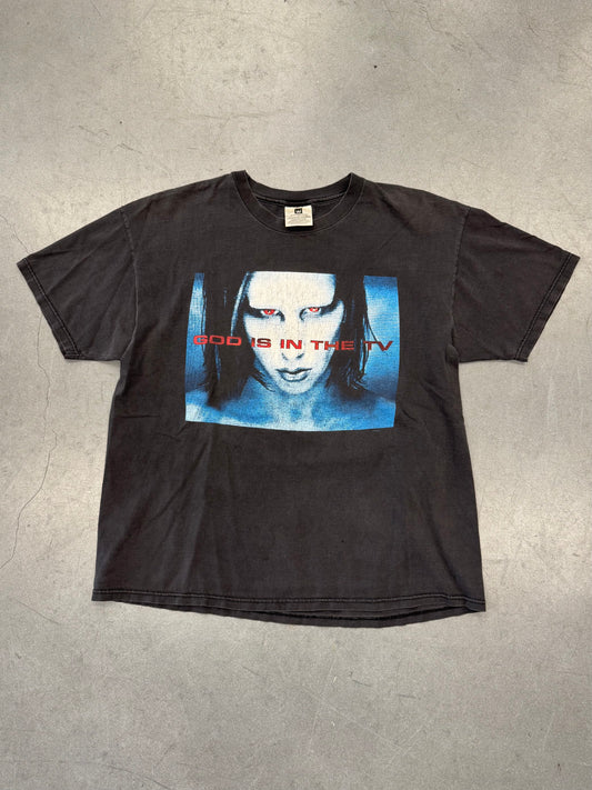 1998 MARILYN MANSON "GOD IS IN THE TV" TEE (WINTERLAND TAG)