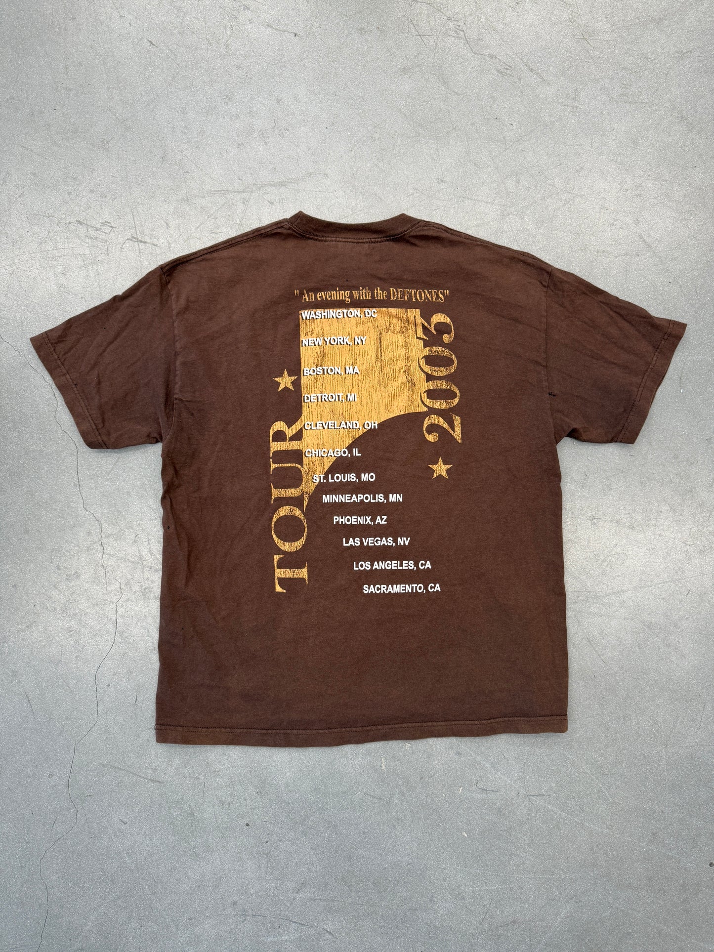 2003 AN EVENING WITH THE DEFTONES TOUR TEE (TRIPLE A TAG)