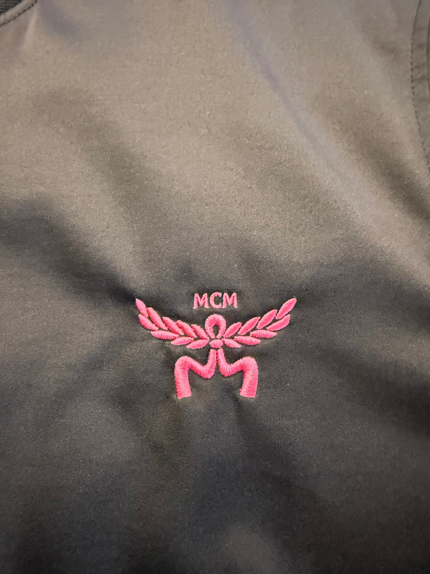 SNIPES X MCM BOMBER JACKET - BLACK (M) (USED)
