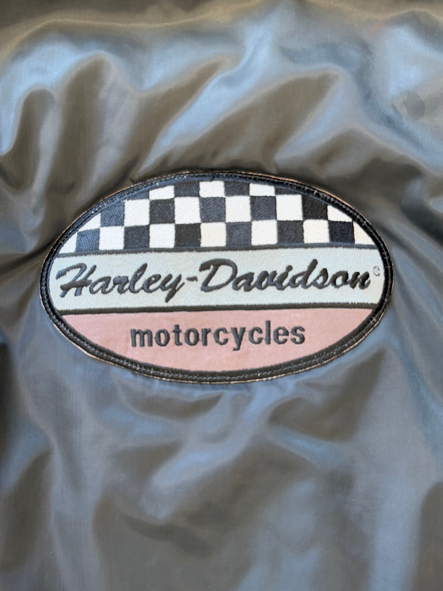 80'S HARLEY-DAVIDSON REVERSIBLE FULL-ZIP FLIGHT BOMBER JACKET