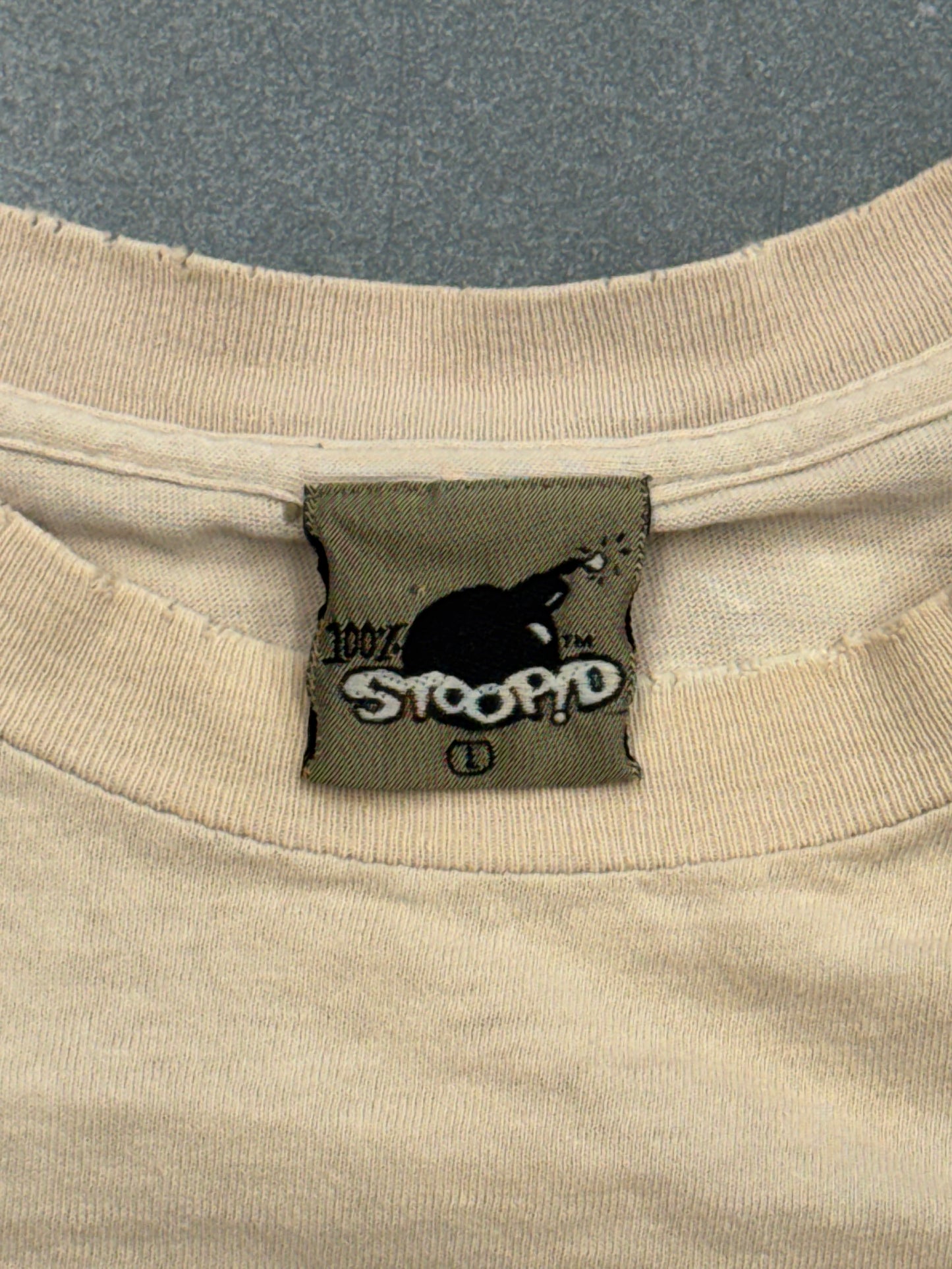 90S STOOPID STARTER PARODY DISTRESSED TEE (100% STOOPID TAG)