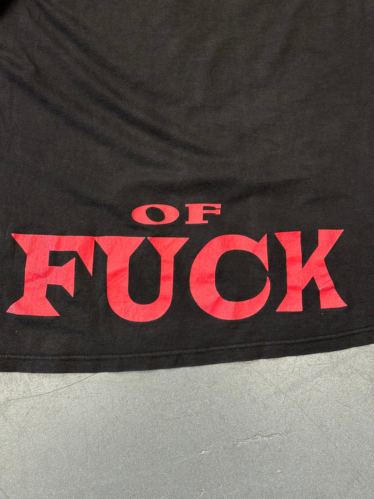 90'S MARILYN MANSON I AM THE GOD OF FUCK TEE (AMERICAN FLAG TAG)