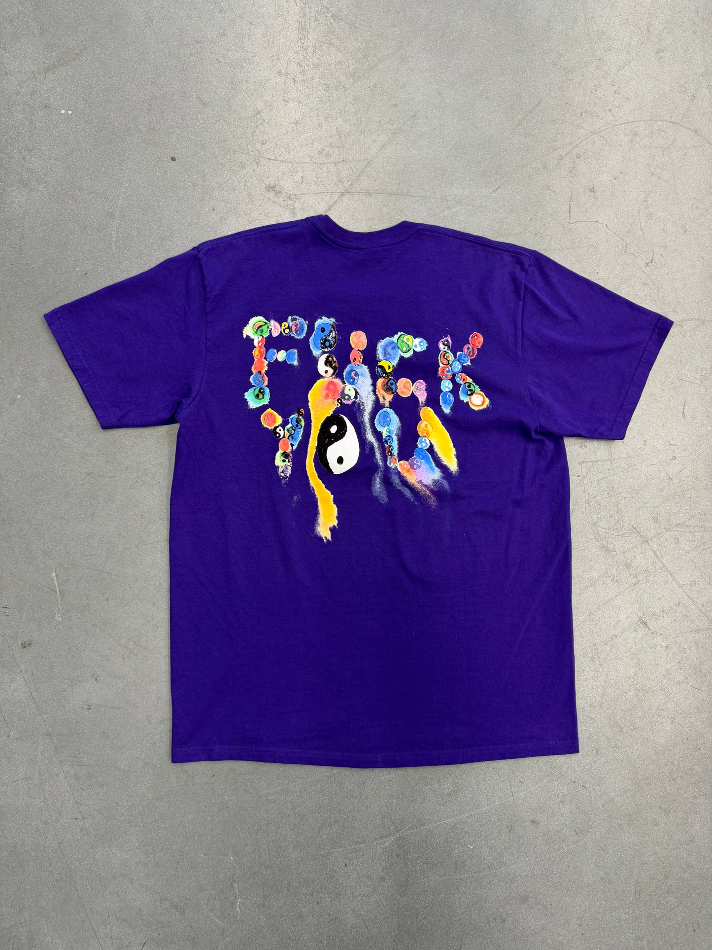 FW23 SUPREME YIN YANG TEE - PURPLE