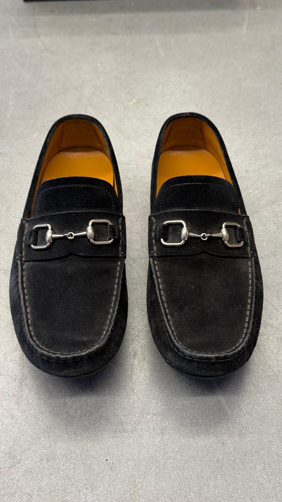 GUCCI SUEDE HORSEBIT LOAFERS