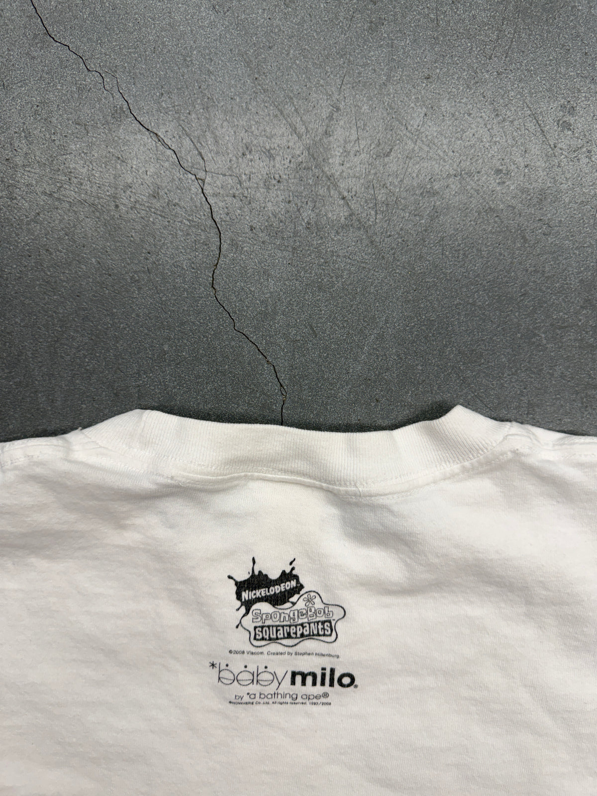 2008 BAPE A BATHING APE SPONGEBOB BABY MILO TEE
