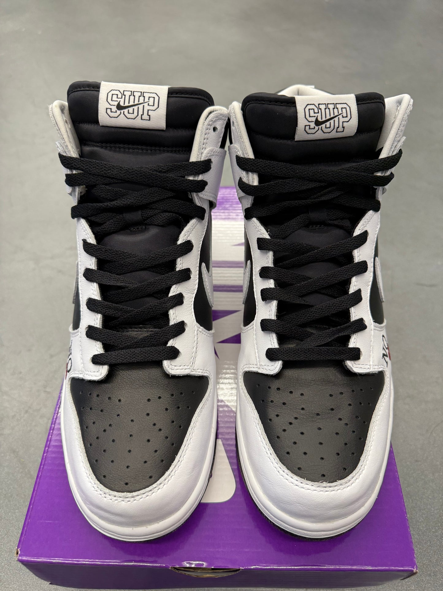 2022 SIZE 10.5 NIKE SB DUNK HIGH SUPREME BY ANY MEANS - BLACK