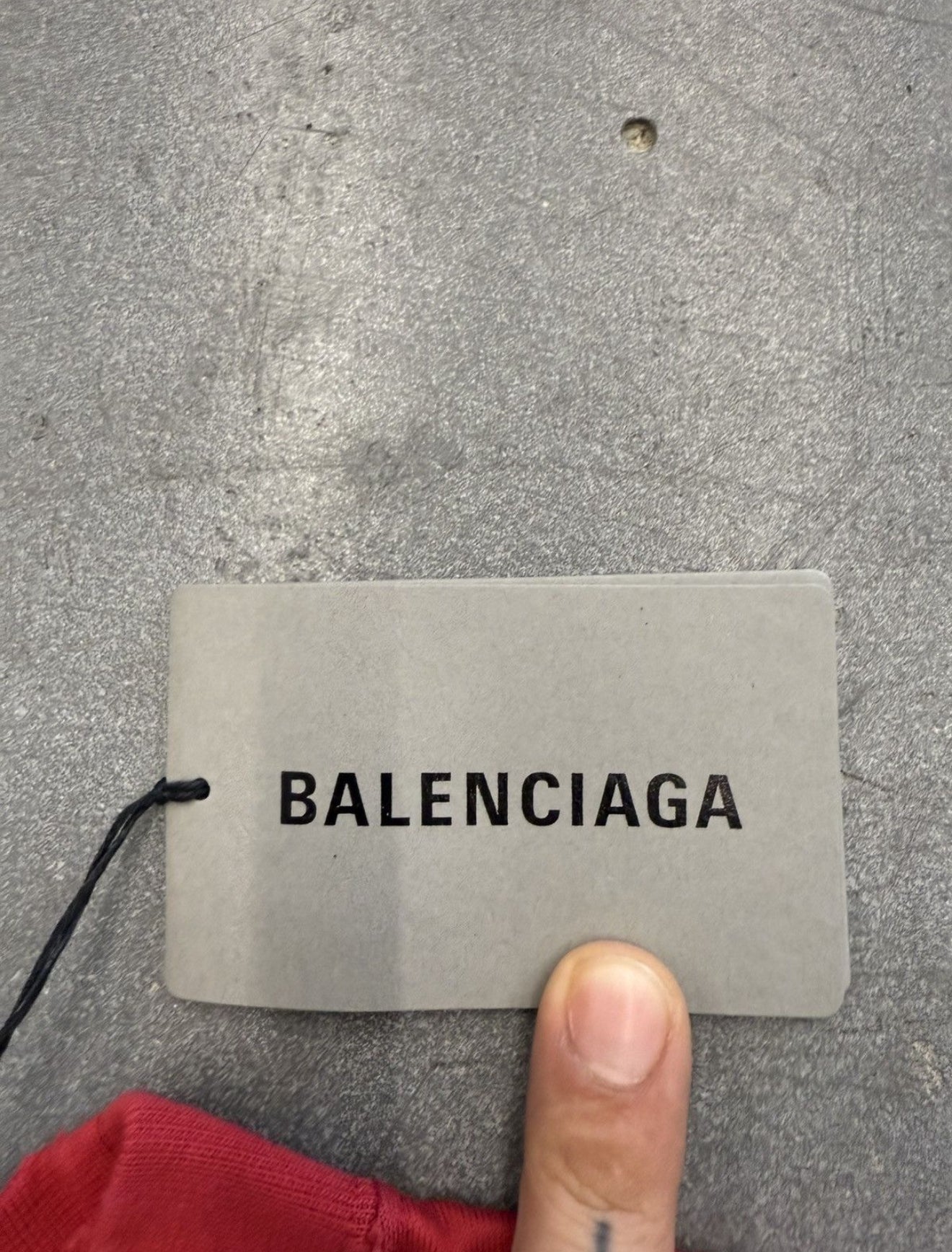 BALENCIAGA TO MY LOVE TEE RED MEDIUM NWT