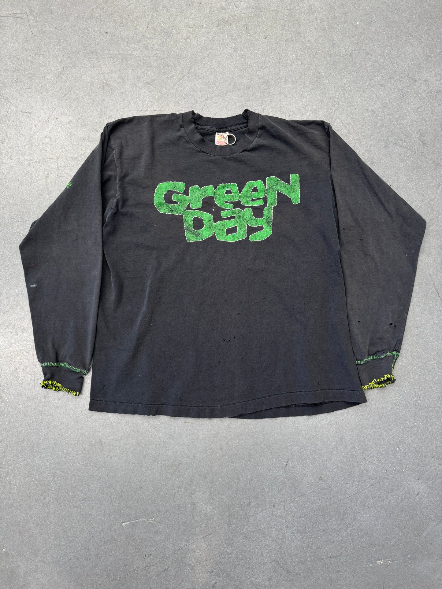 1994 GREEN DAY PULLING TEETH LONG SLEEVE HAND STITCHED TEE (FOTL TAG)