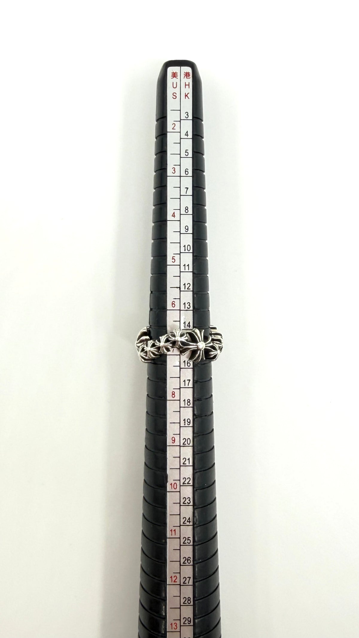 CHROME HEARTS PLUS WAVE SILVER RING