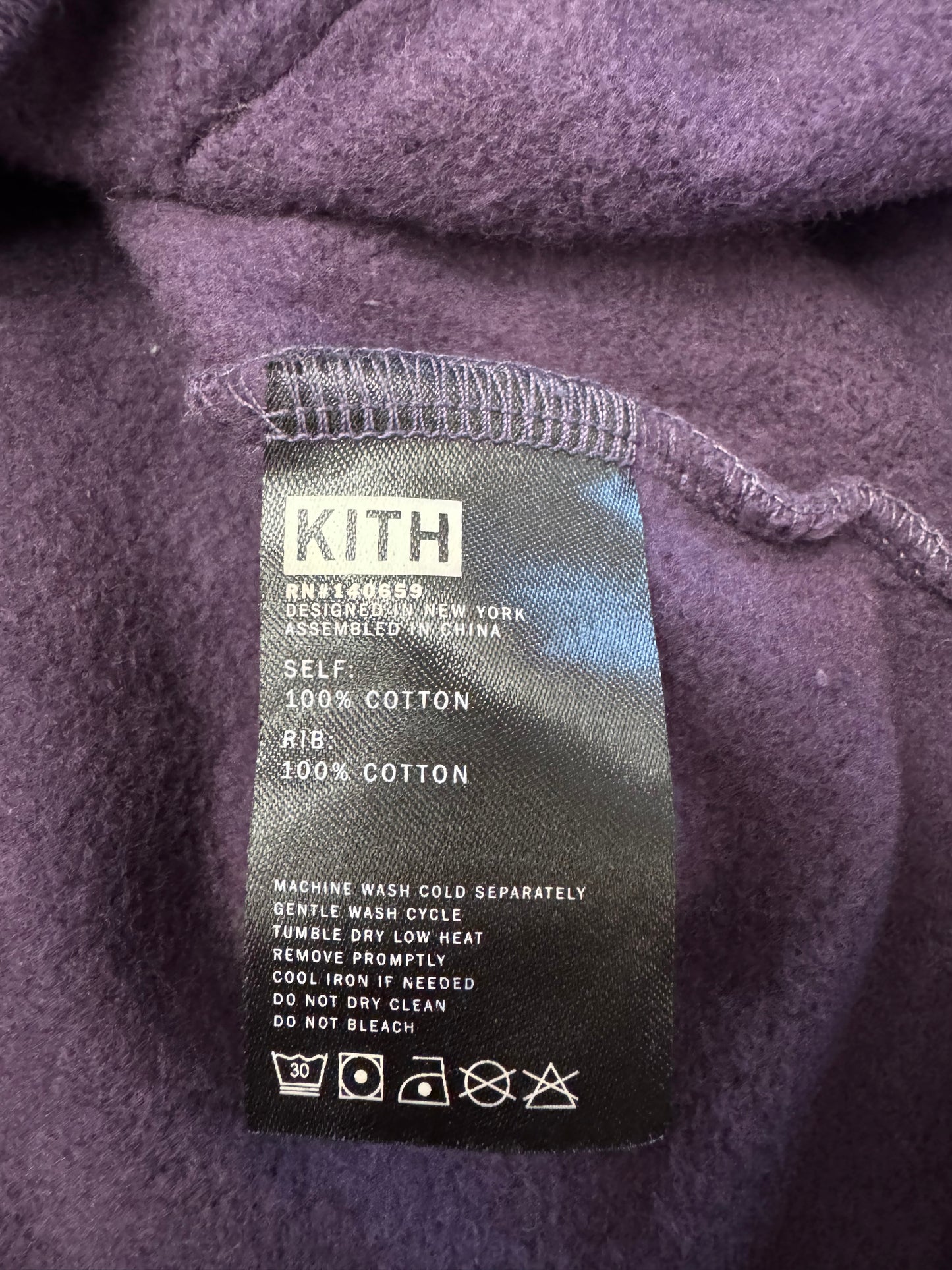 FW20 KITH WILLIAMS III BOX LOGO HOODIE - PURPLE (XL)