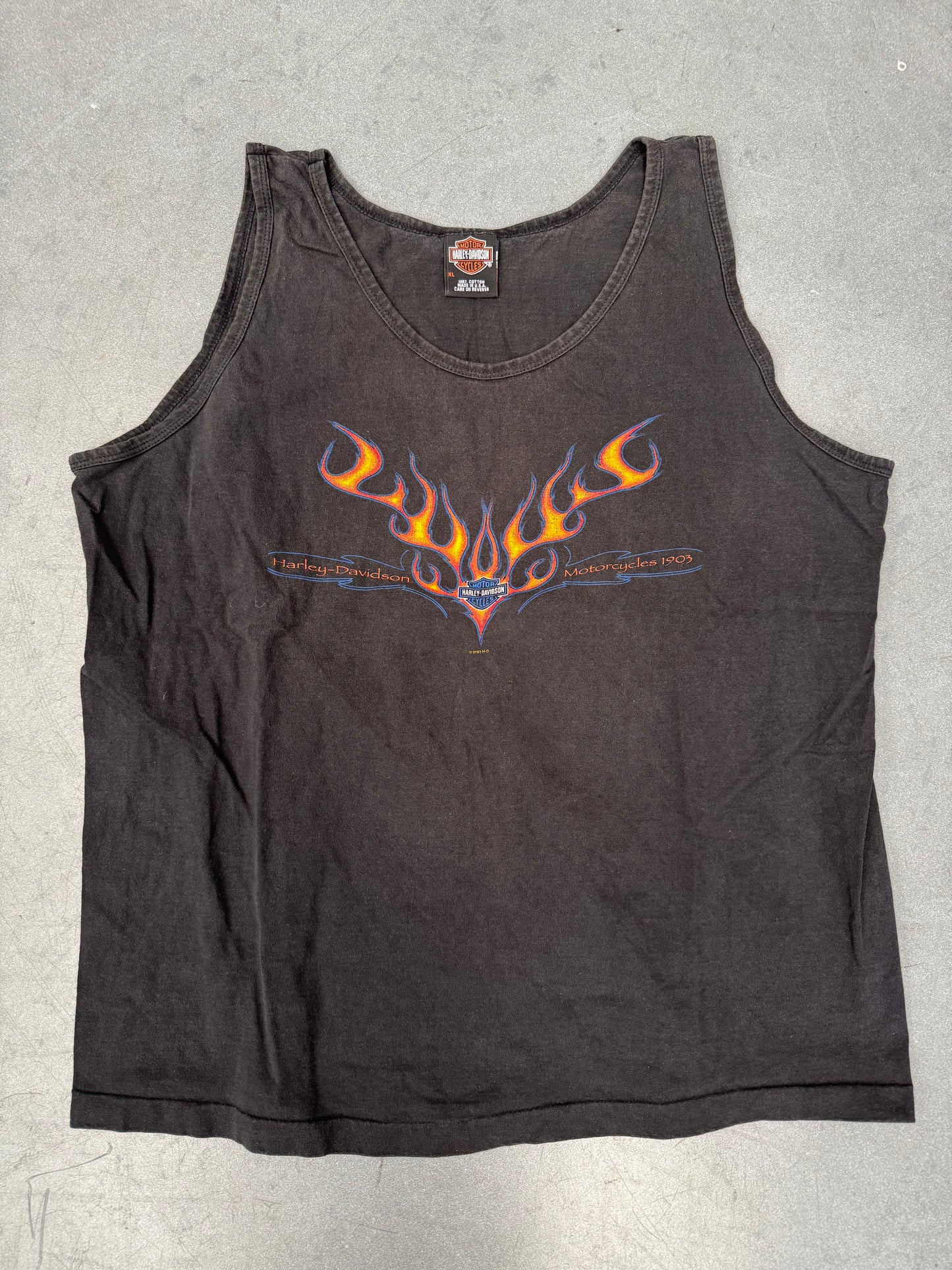 2003 HARLEY-DAVIDSON HOLLINGSSOWRTH ST. AUGUSTINE, FLORIDA GATOR ON BIKE TEE (HARLEY TAG)