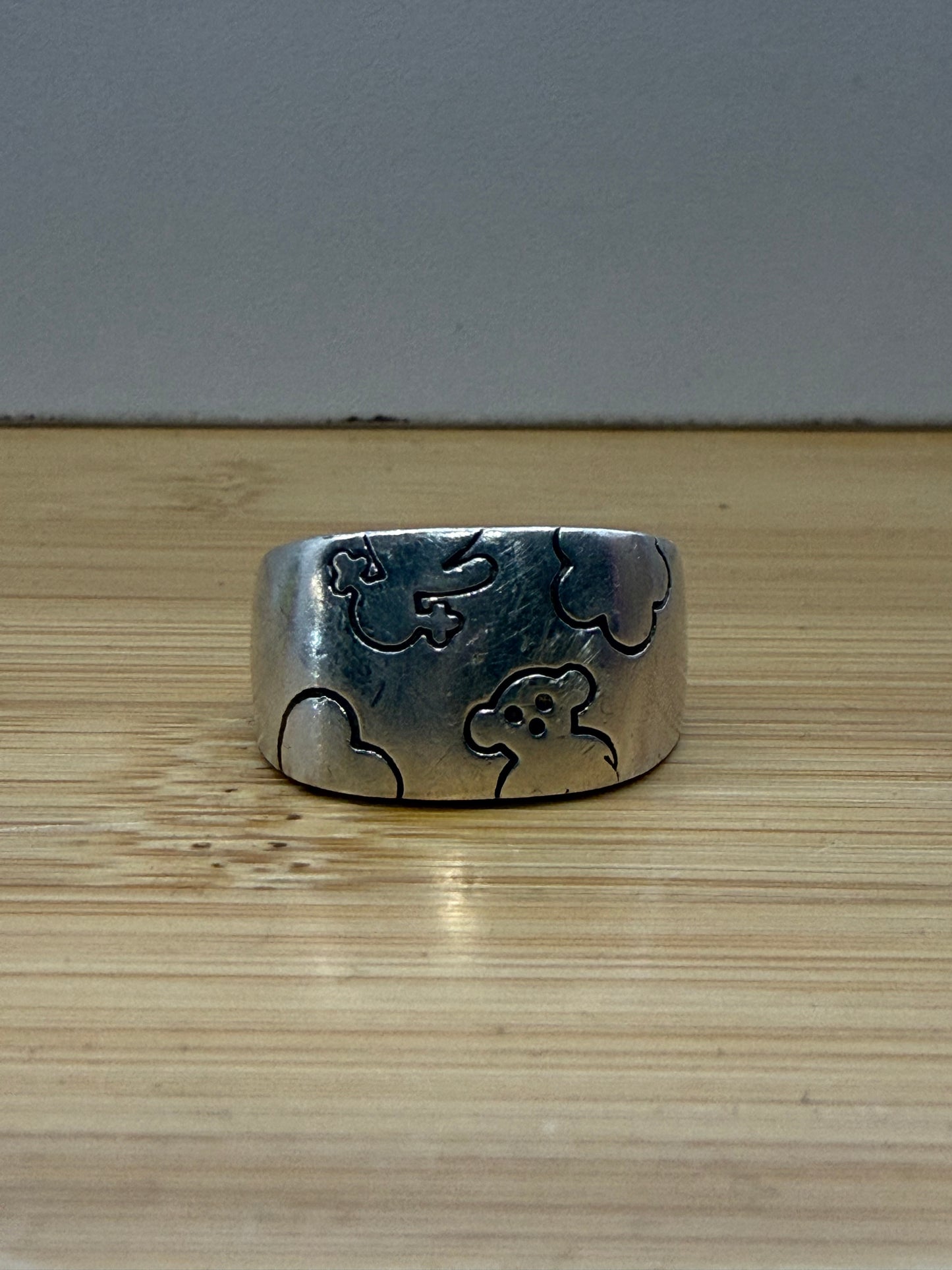 TOUS TEDDY BEAR SILVER RING