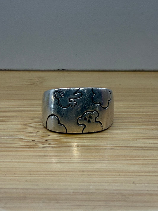 TOUS TEDDY BEAR SILVER RING