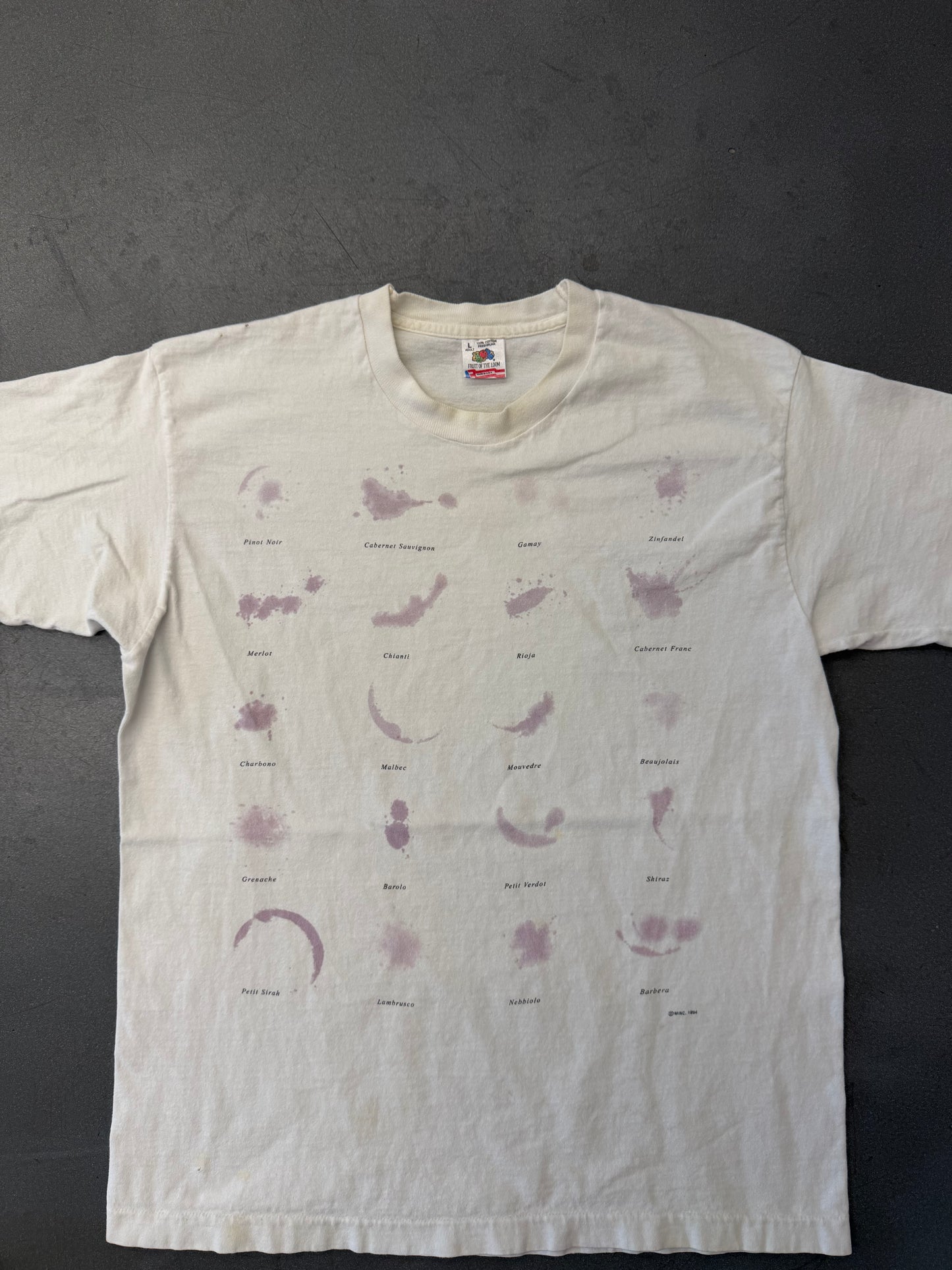 90'S WINE STAIN TEE (FOTL TAG)