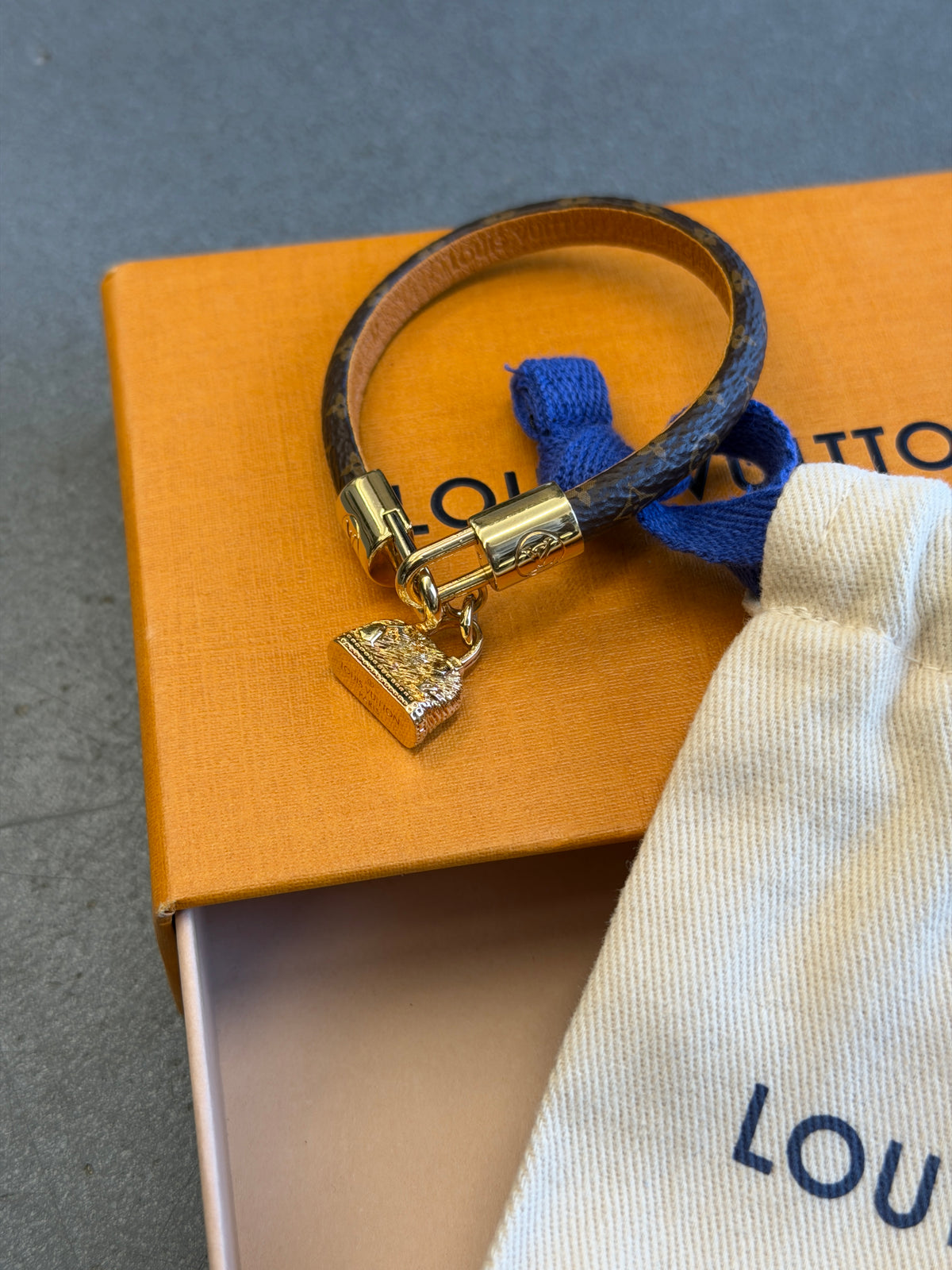 LOUIS VUITTON MONOGRAM ALMA BAG CHARM BRACELET