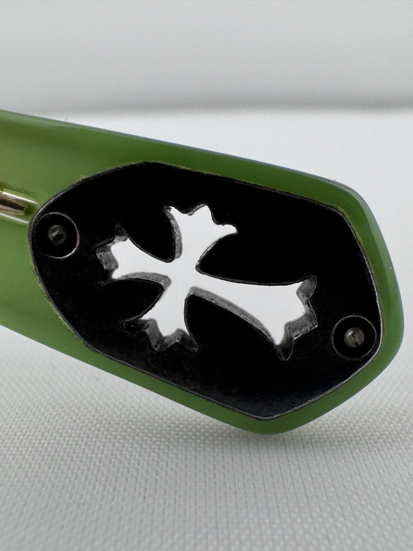 CHROME HEARTS ‘BONED’ LIGHT GREEN TORTOISE SUNGLASSES (WITH CASE)