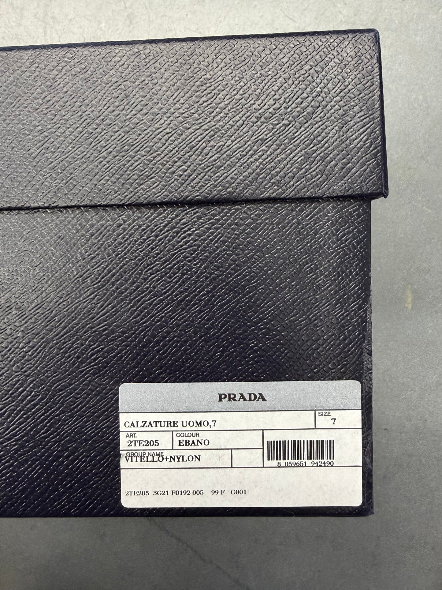 PRADA CALZATURE UOMO BROWN LEATHER WORK BOOTS (W/BOX)