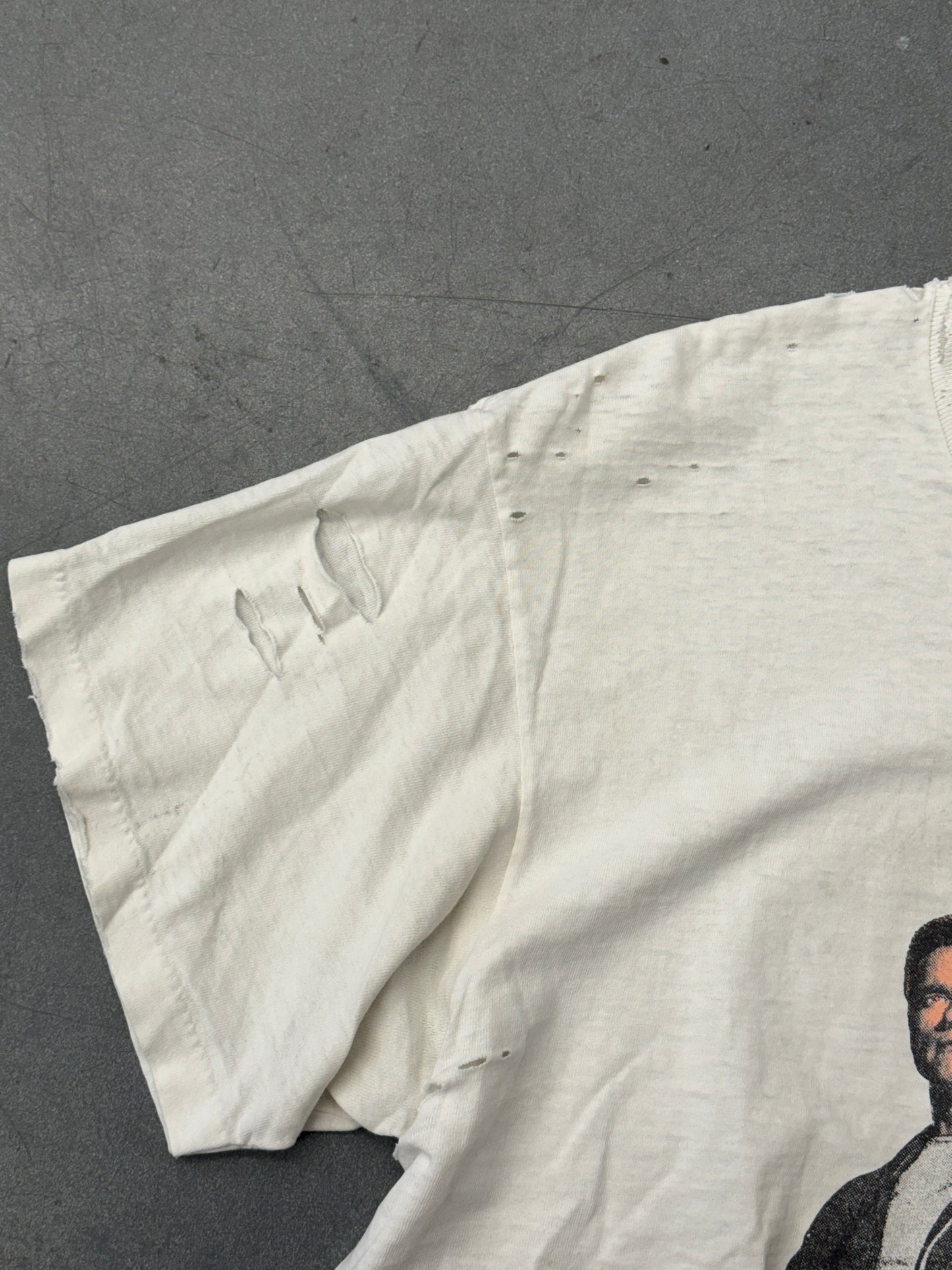 1991 TERMINATOR 2: JUDGMENT DAY "HASTA LA VISTA, BABY!" DISTRESSED TEE (PULLED TAG)