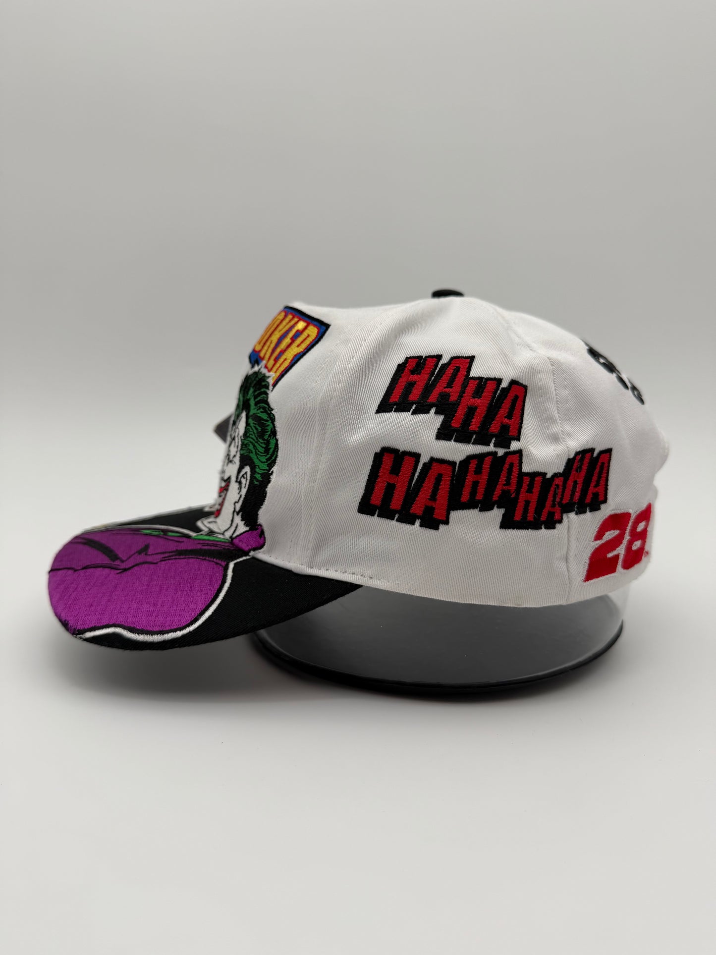 1998 BATMAN VS. JOKER SHOWDOWN AT CHARLOTTE RARE NASCAR SNAPBACK HAT NEW WITH TAGS