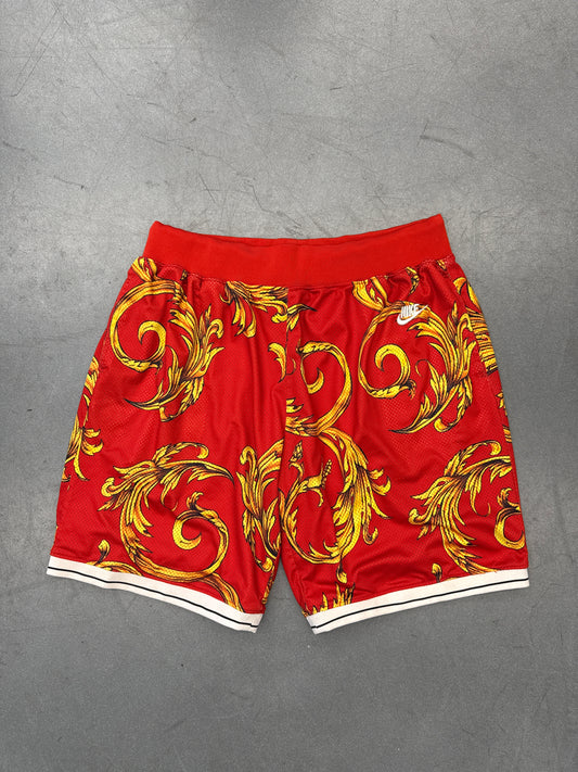 SS14 NIKE X FOAMPOSITE DRAGON BASKETBALL SHORTS - RED