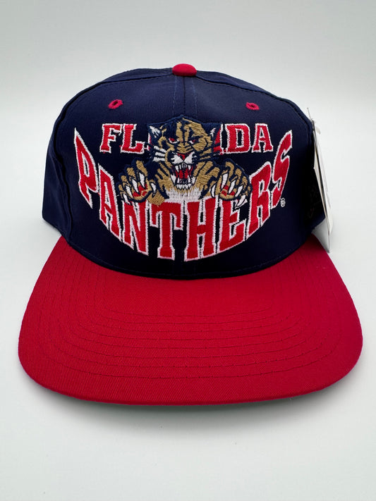 90S FLORIDA PANTHERS CURVED SPELL-OUT THE G CAP NHL SNAPBACK HAT - NWT
