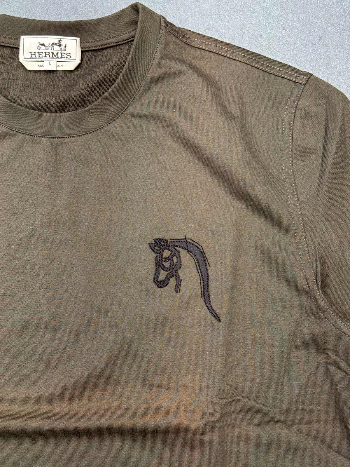 HERMES LEATHER RODEO LEATHER TEE