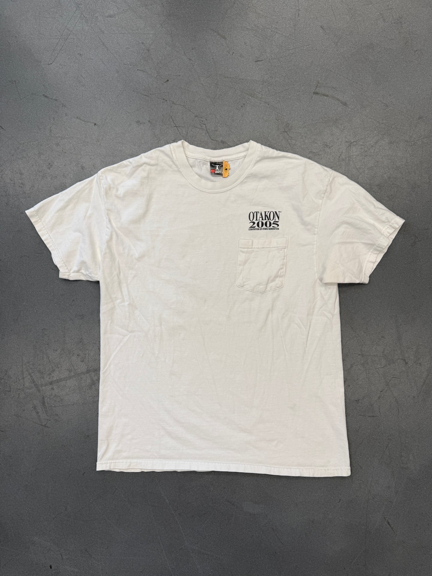 2005 OTAKON CONVENTION OF OTAKU GENERATION POCKET TEE (HANES BEEFY-T TAG)
