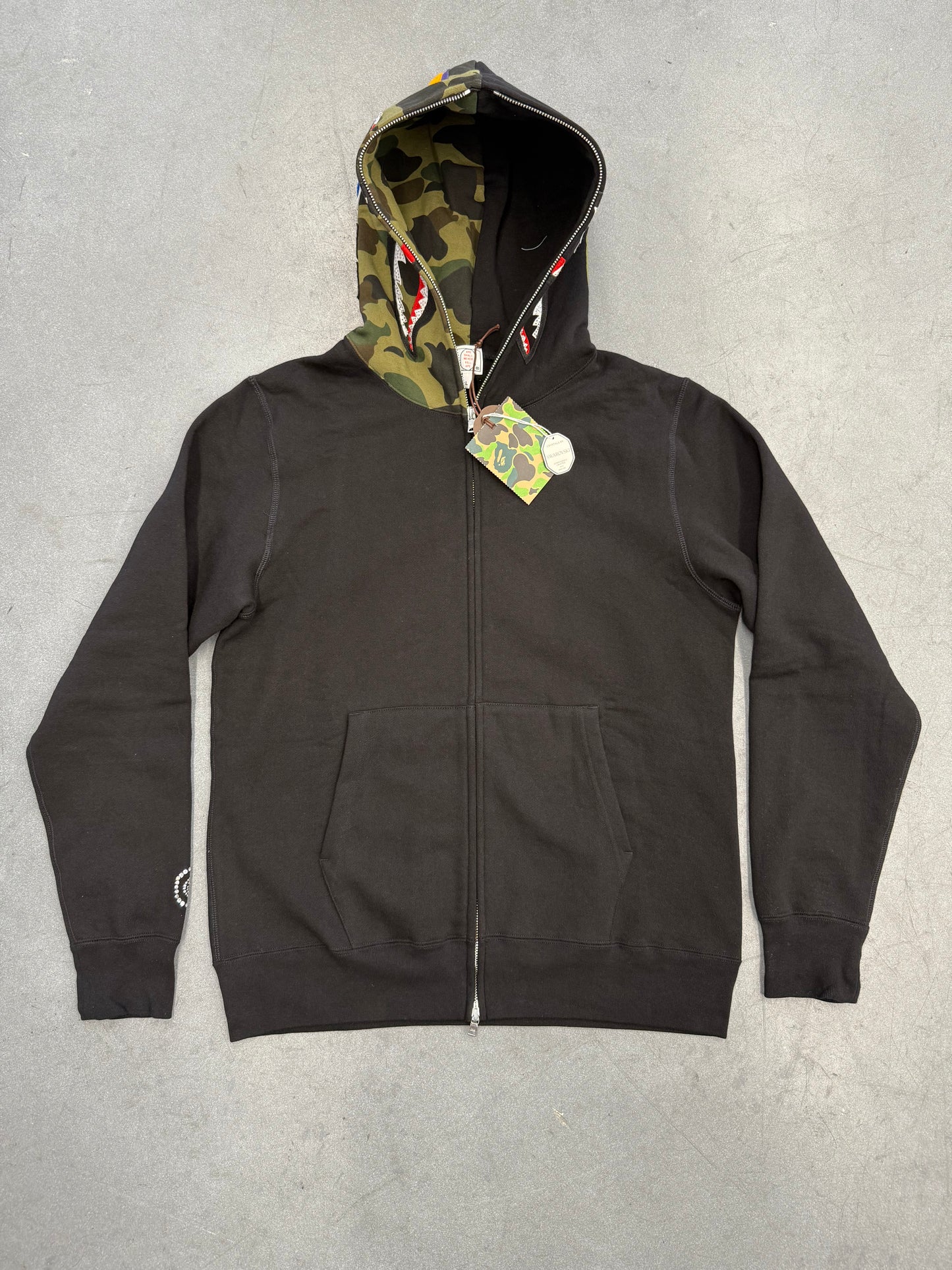 FW18 A BATHING APE BAPE SWAROVSKI SHARK FULL ZIP HOODIE (NEW)
