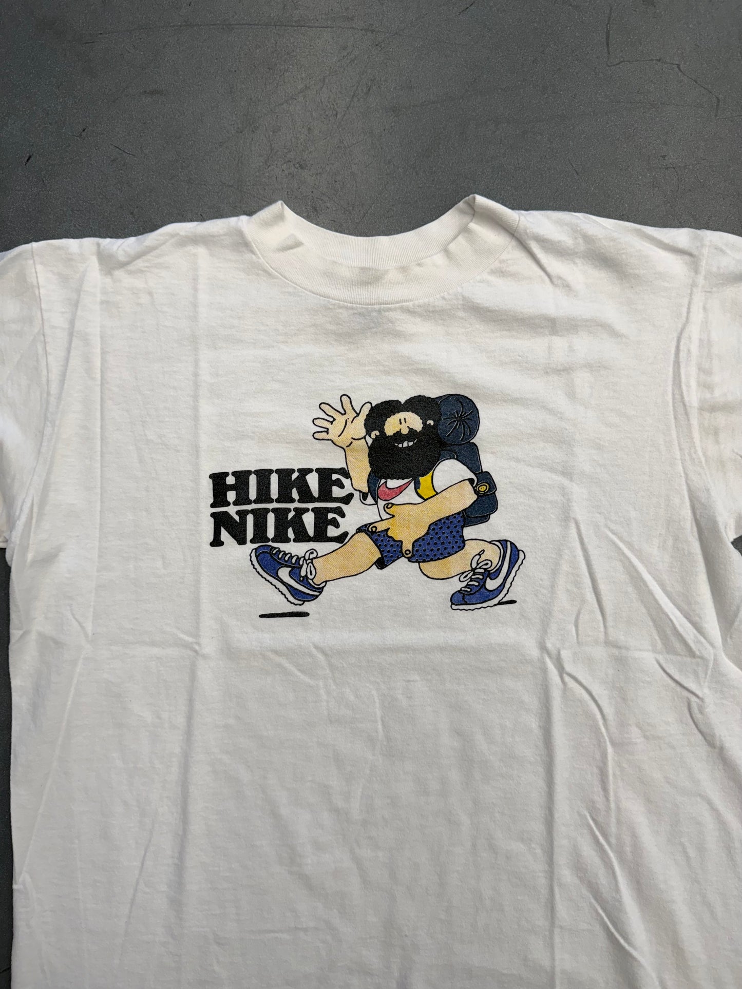 70S-80S NIKE "HIKE NIKE" TEE (FADED BLACK TAG)