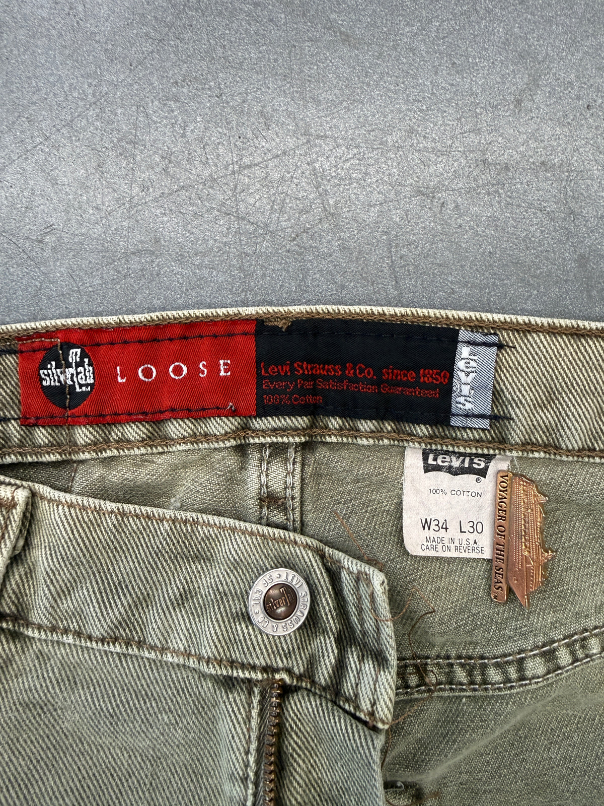 90S LEVIS SILVERTAB BAGGY FIT JEANS (34X30)