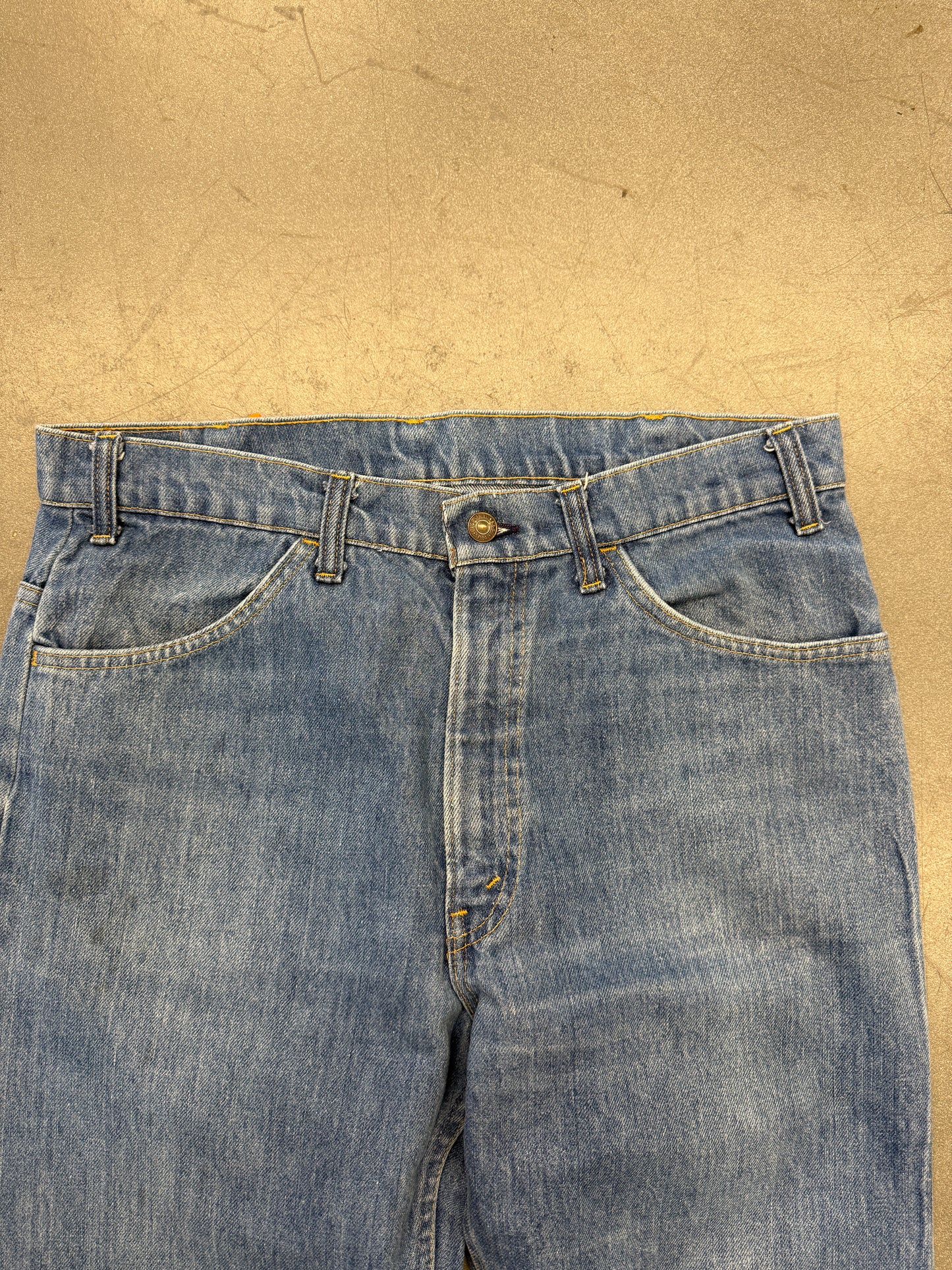 1980S LEVIS ORANGE TABS TALON ZIPPER DENIM (36 X 32)