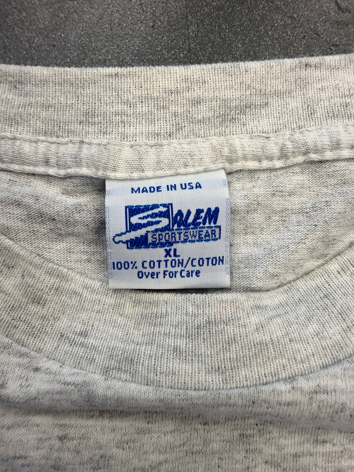 90S SHAQUILLE 0'NEAL ORLANDO MAGIC SLAM DUNK CARICATURE TEE (SALEM SPORTSWEAR TAG)