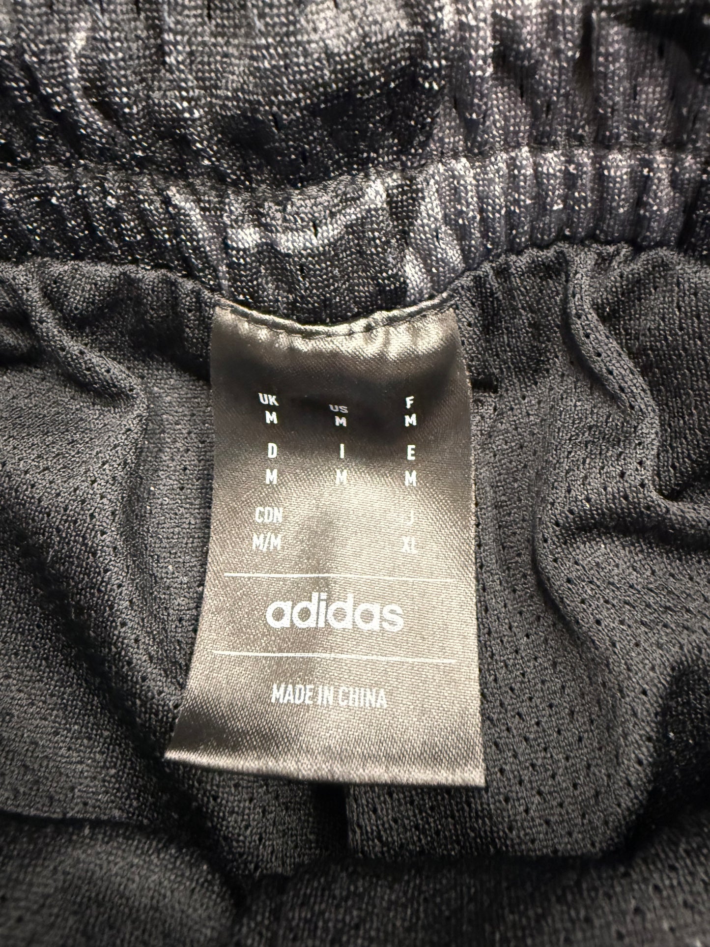 BAPE X ADIDAS DAME MESH SHORTS - BLACK/RED (M) (NEW)