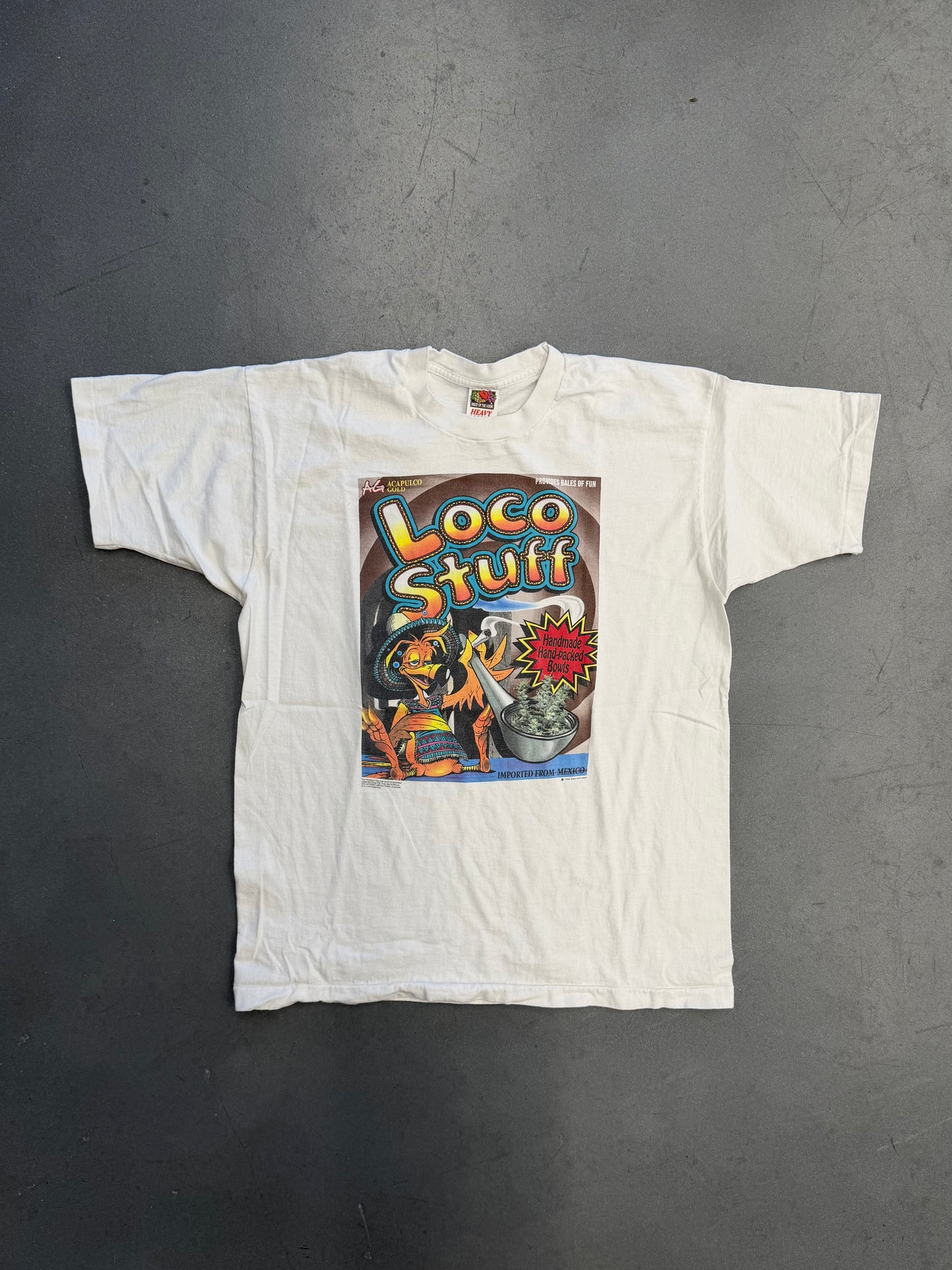 1996 LOCO STUFF IMPORTED FROM MEXICO DOG EAT DOG TEE (FOTL HEAVY TAG)