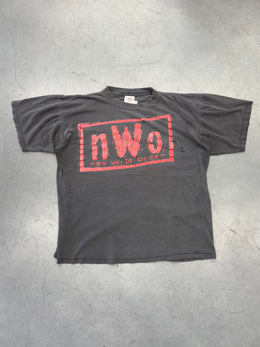 1998 NWO NEW WORLD ORDER FADED TEE (ALL AMERICAN WEAR TAG)